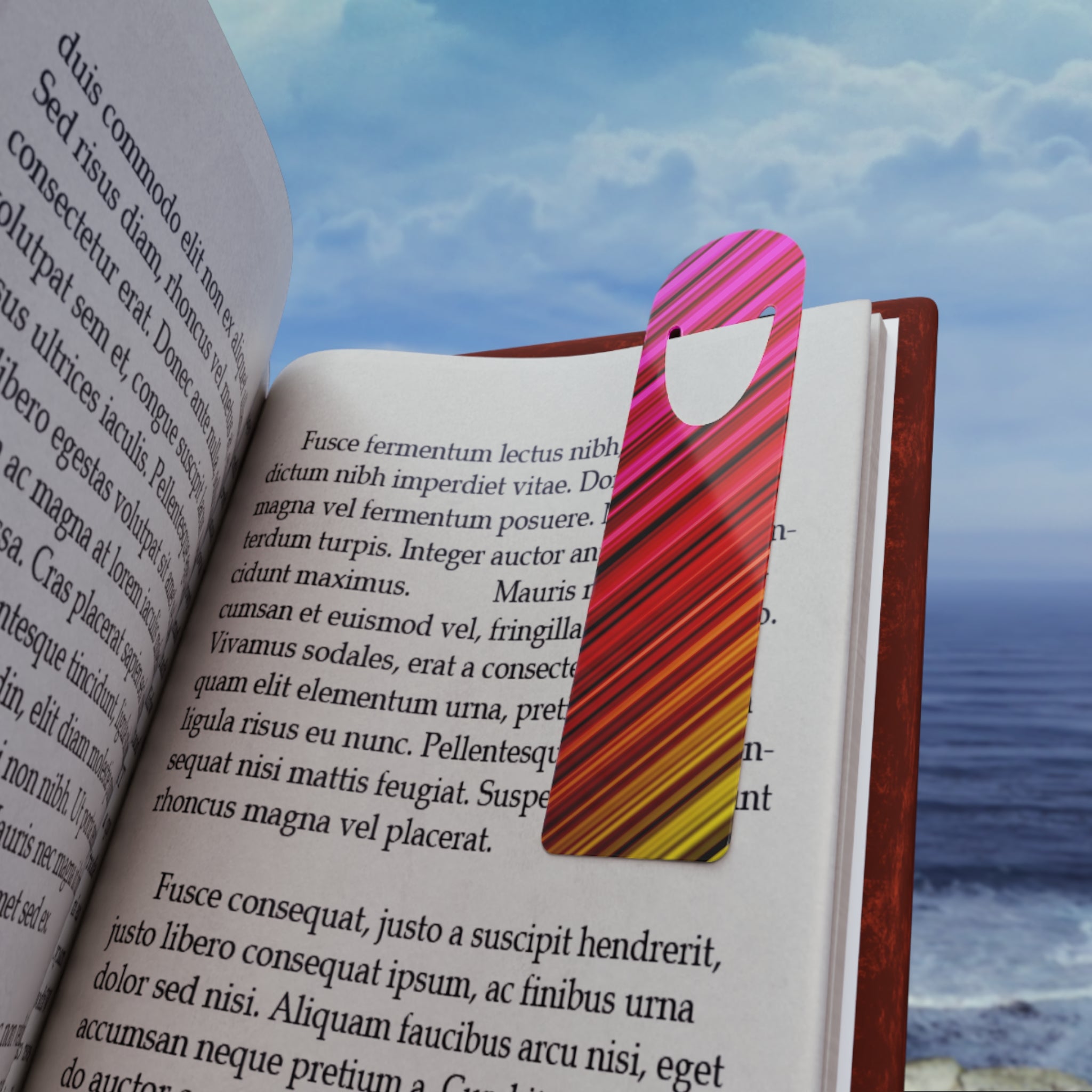 Neon, diagonal lines 3 - Bookmark