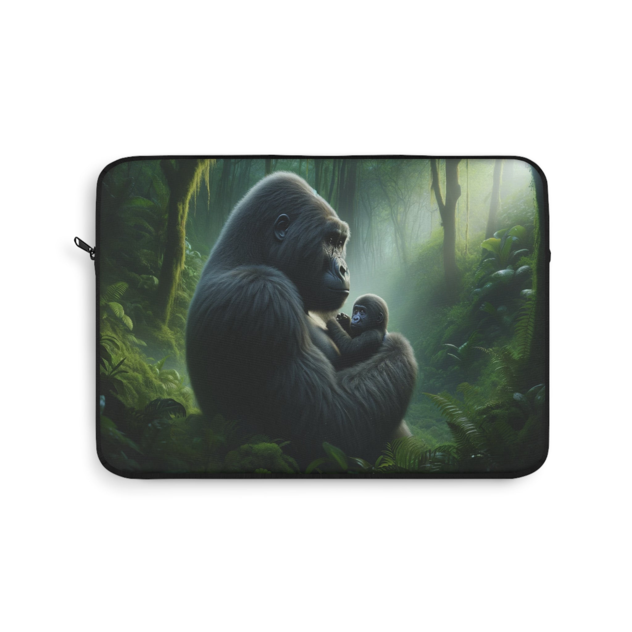 Gorilla mom and child - Laptop Sleeve