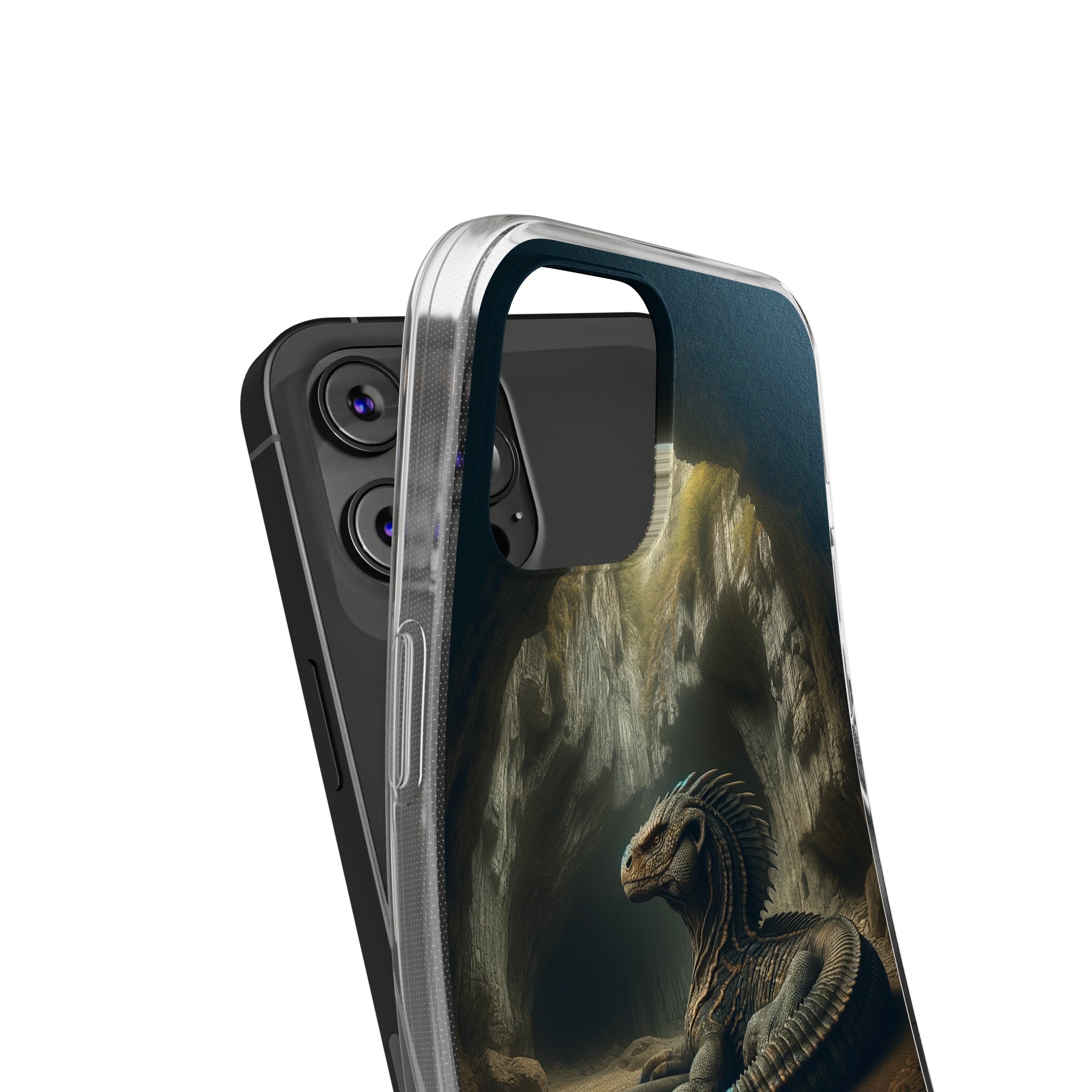 Basilisk in a cave - Soft Phone Case