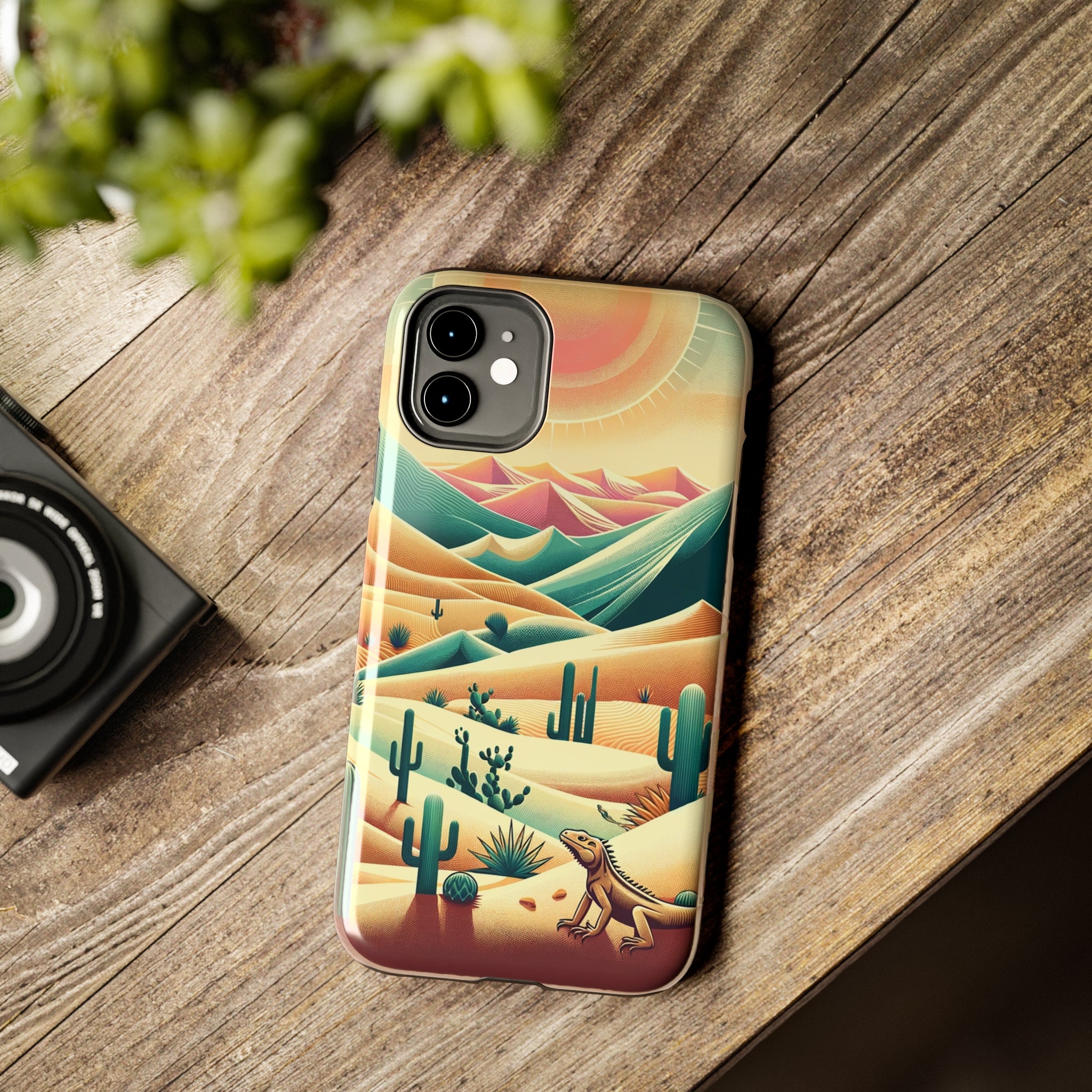 Iguana in the desert - Tough Phone Case