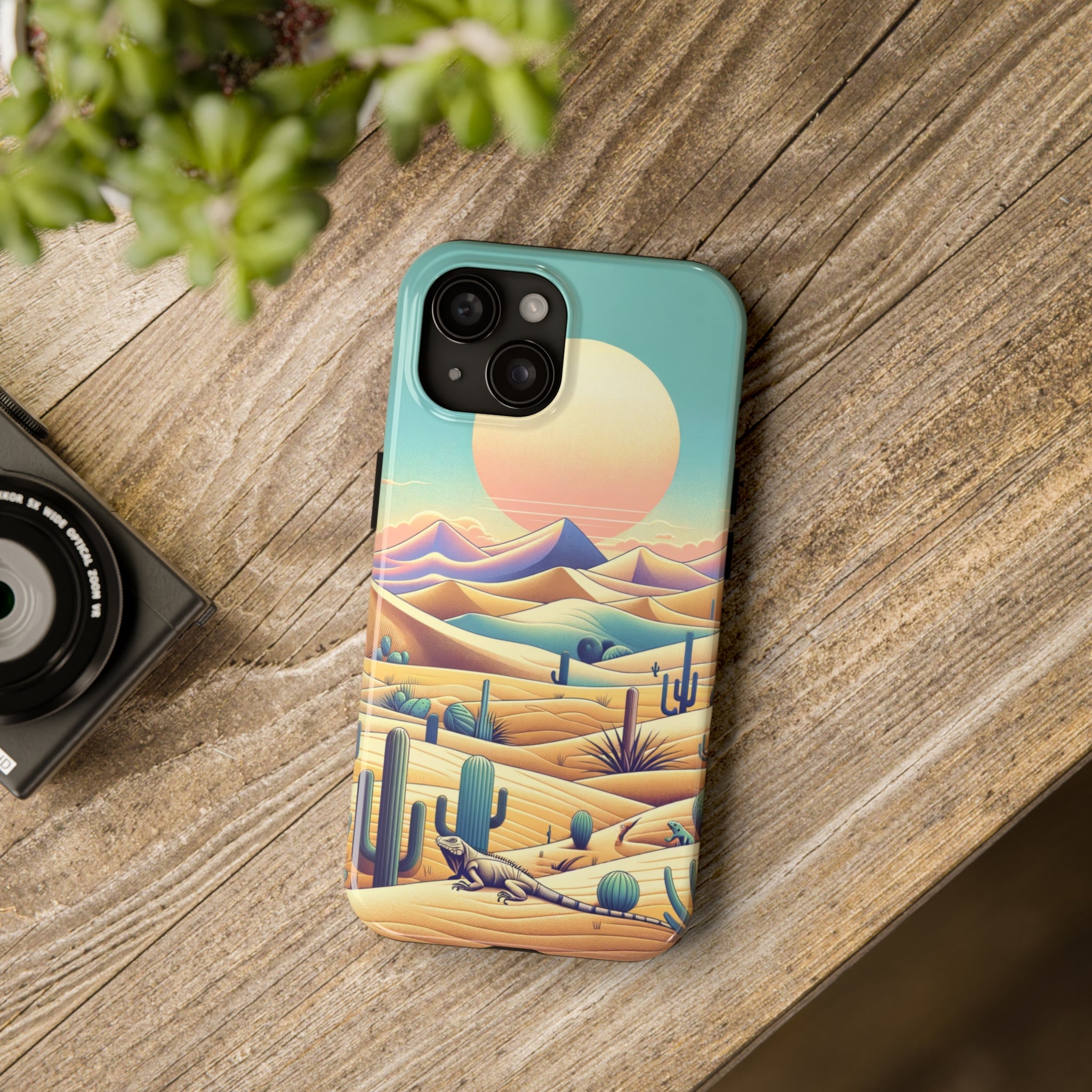 Iguana in the desert 2 - Tough Phone Case