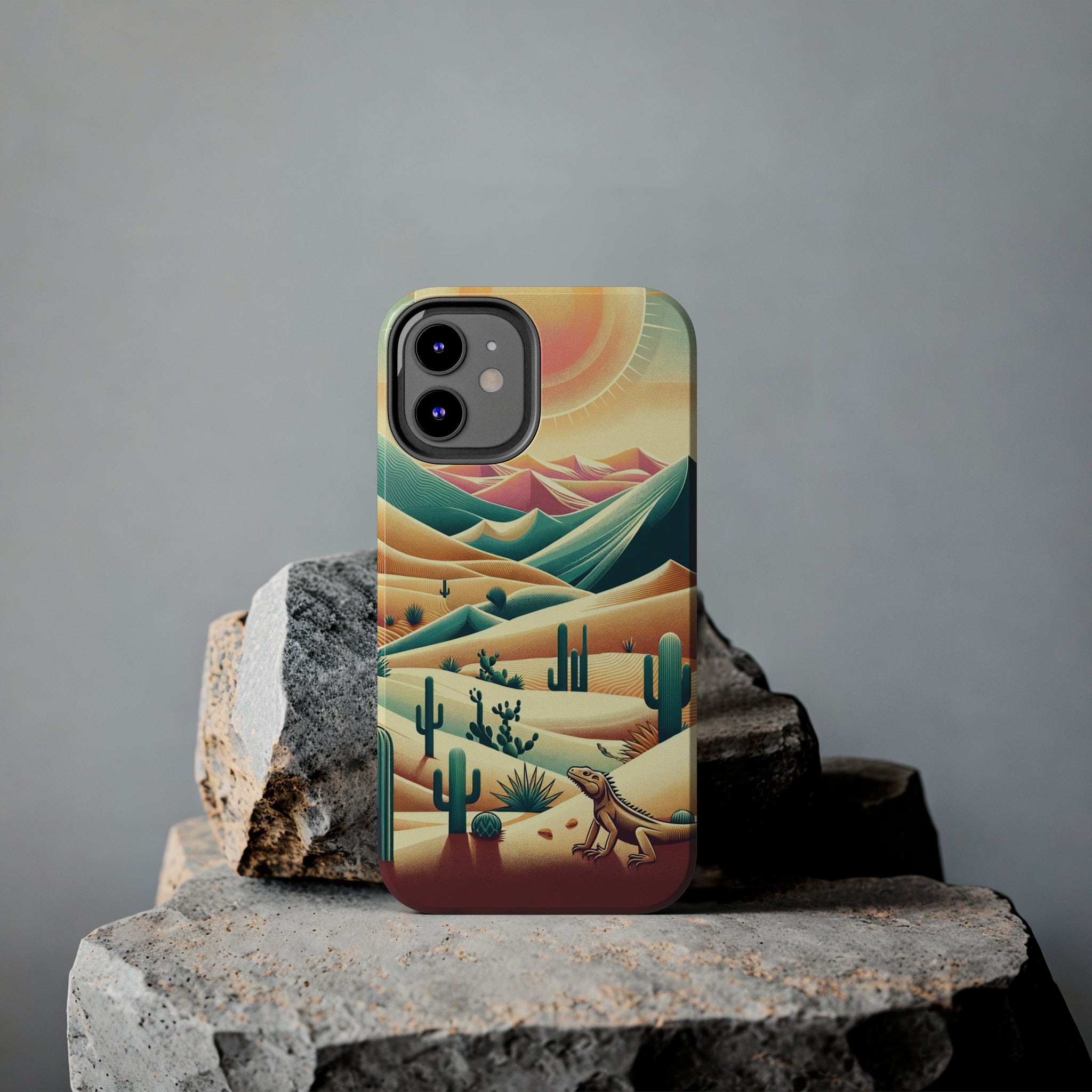 Iguana in the desert - Tough Phone Case