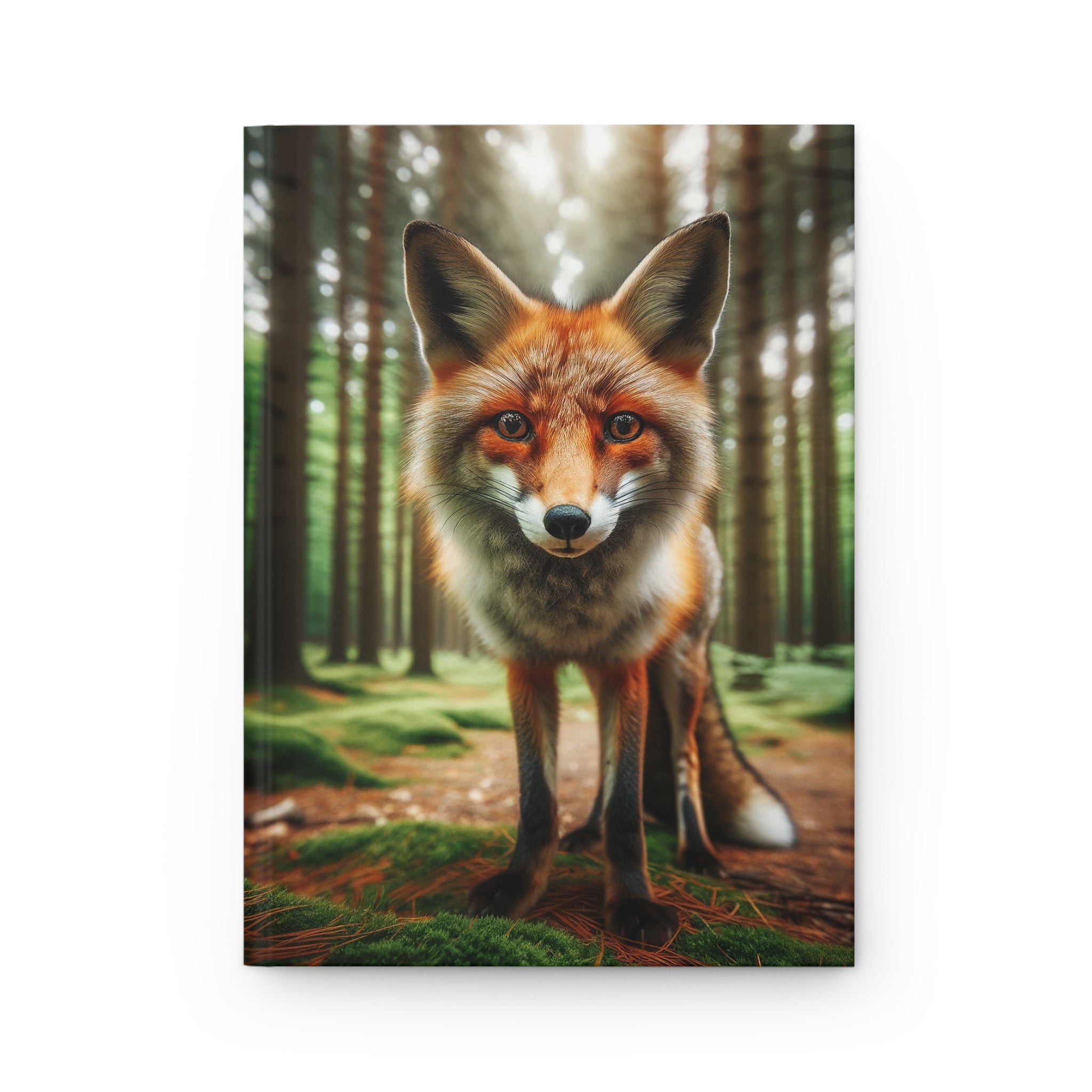 A curious fox - Hardcover Notebook