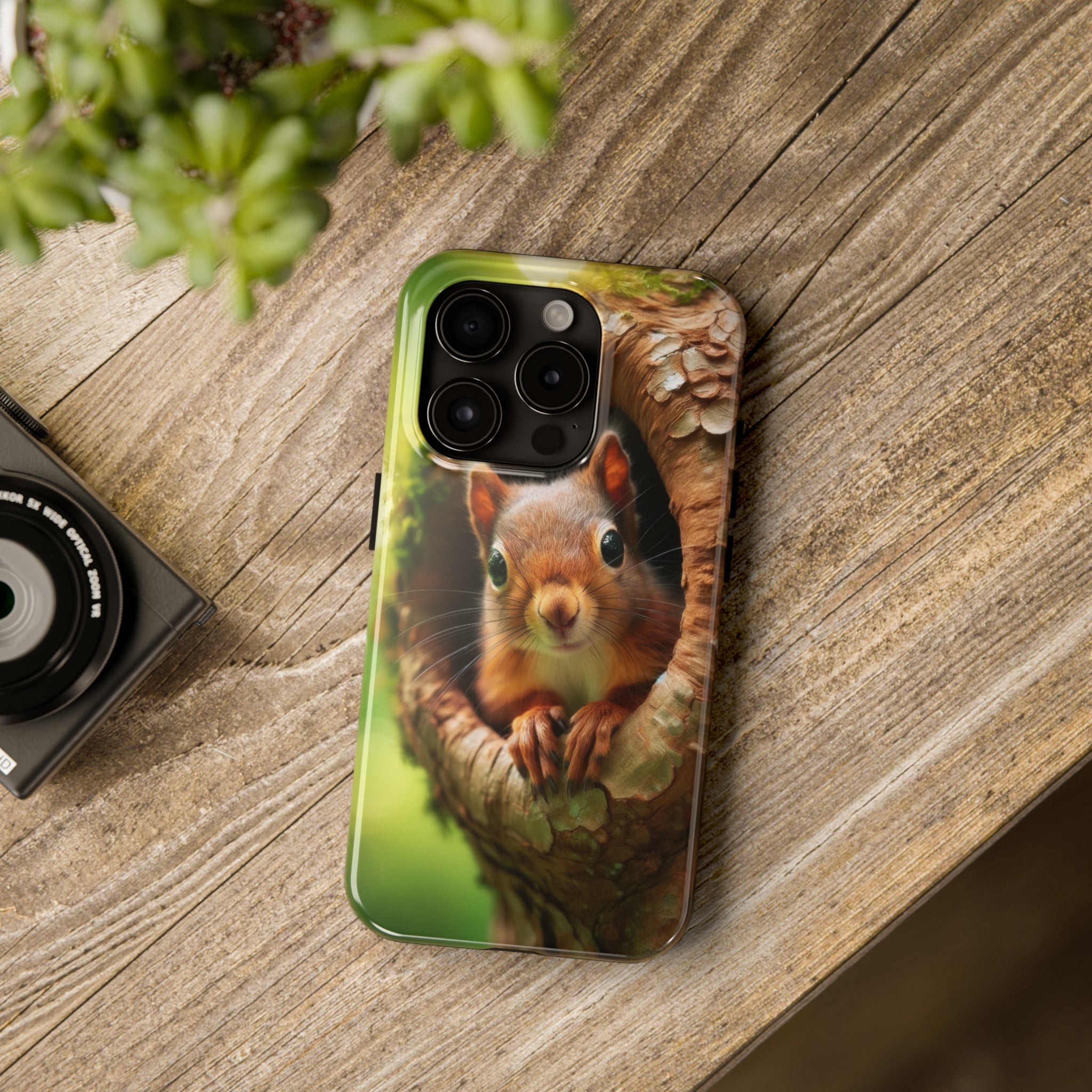 Squirrel in a tree - Tough Phone Case