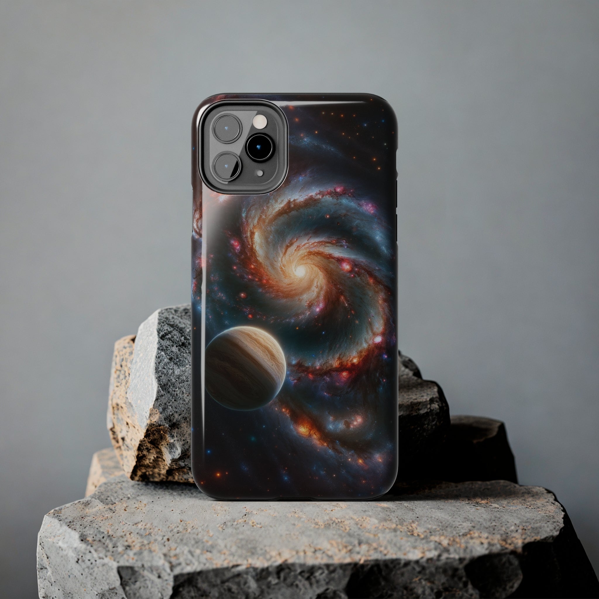 Yellow planet and wormhole - Tough Phone Case