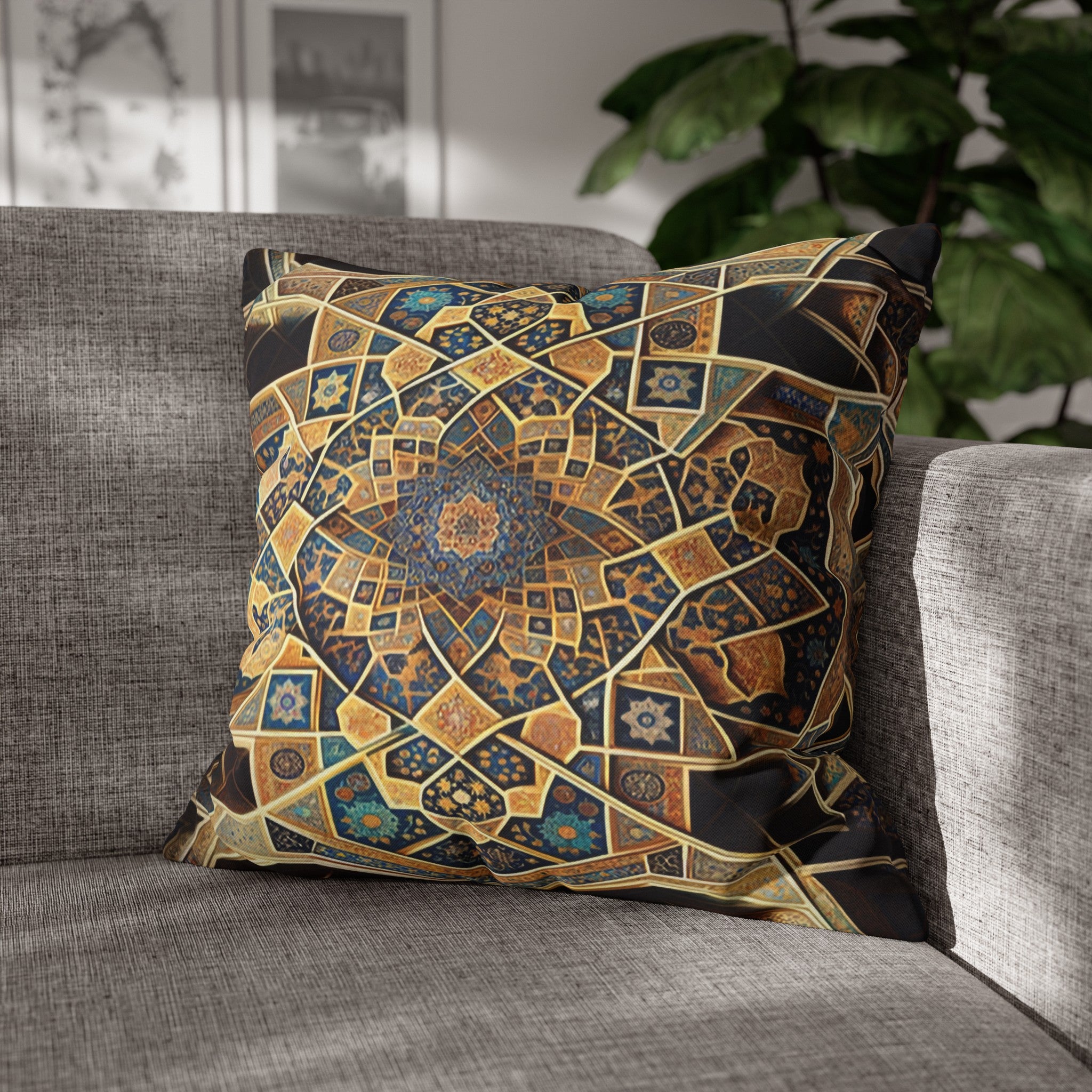 Persian Art (3) - Polyester Square Pillowcase