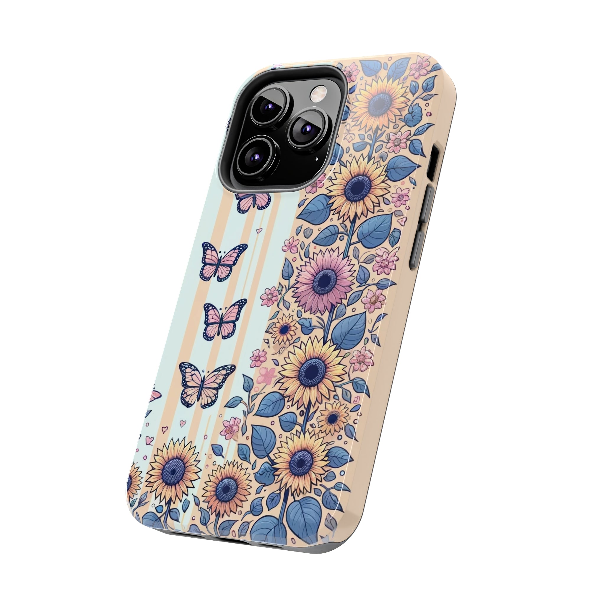 Butterflies and Sunflowers - Tough Phone Case