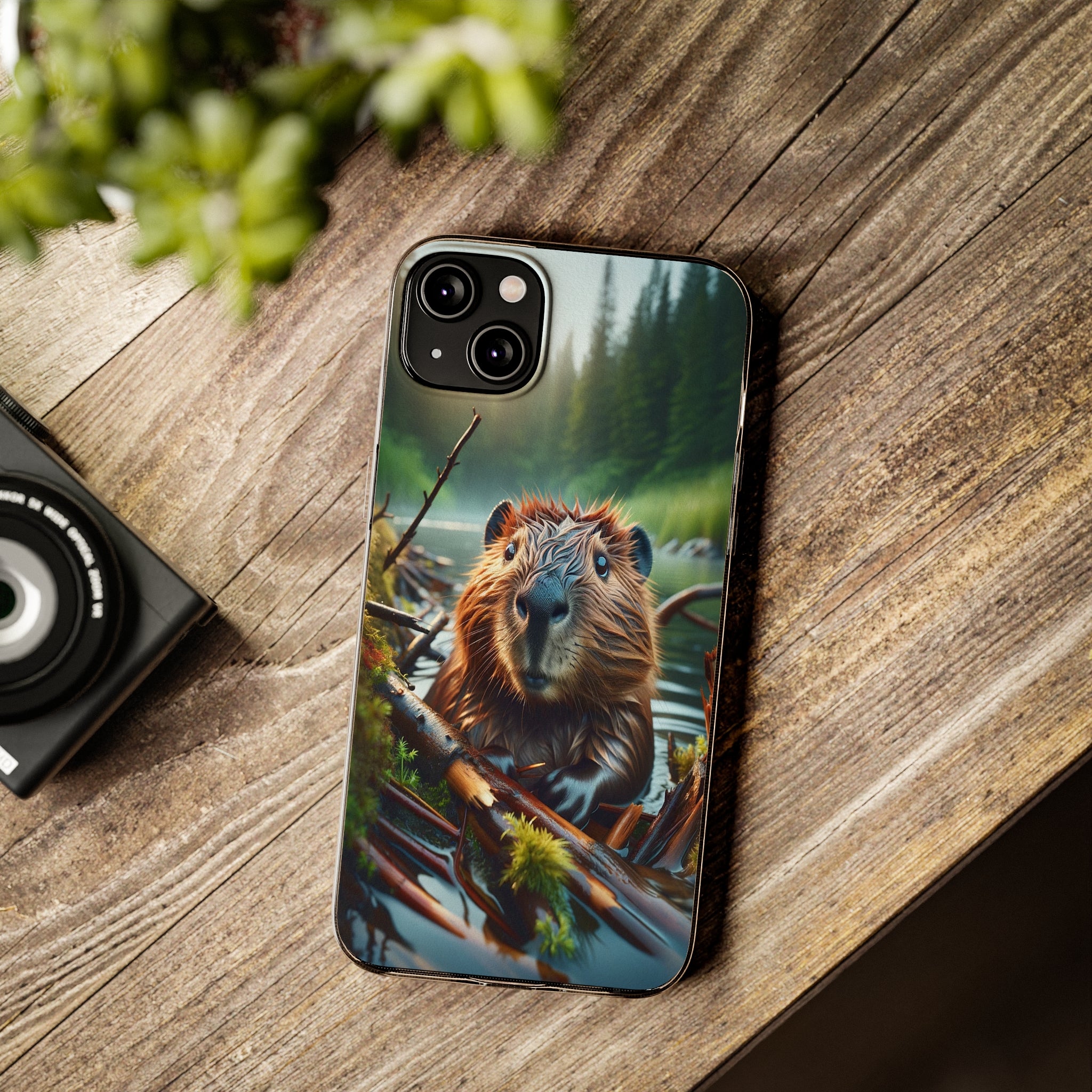 Curious Beaver - Soft Phone Case