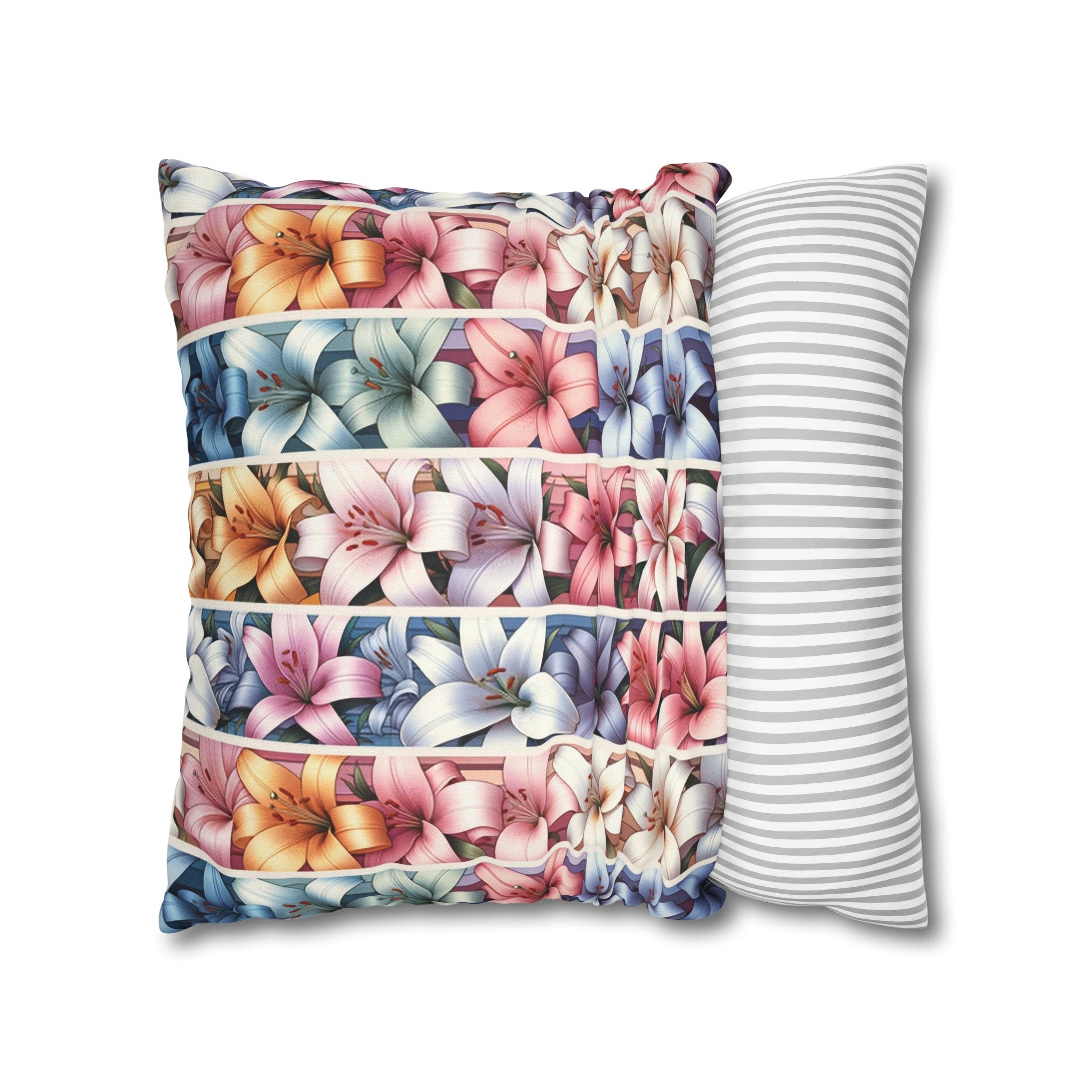 Lilies 5 - Polyester Square Pillowcase