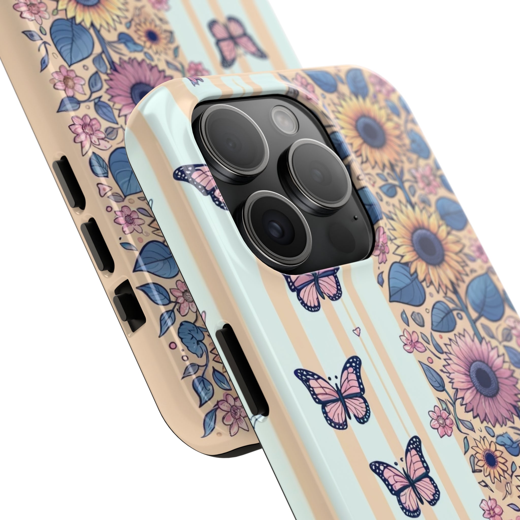 Butterflies and Sunflowers - Tough Phone Case