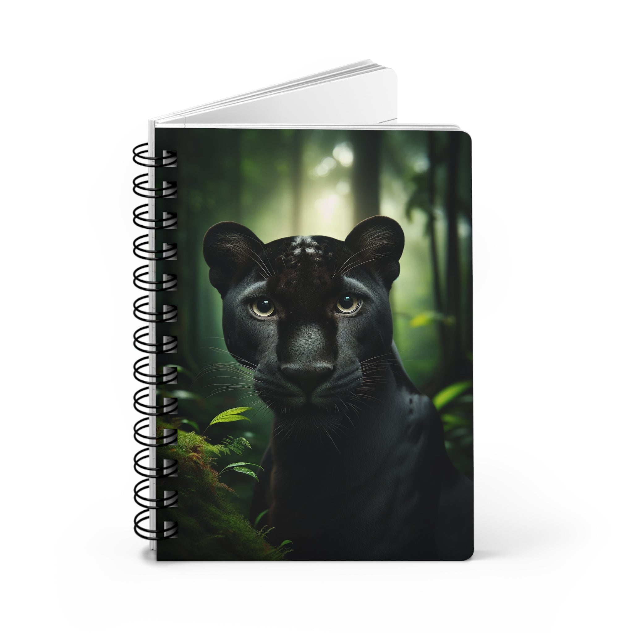 A curious panther - Spiral Notebook