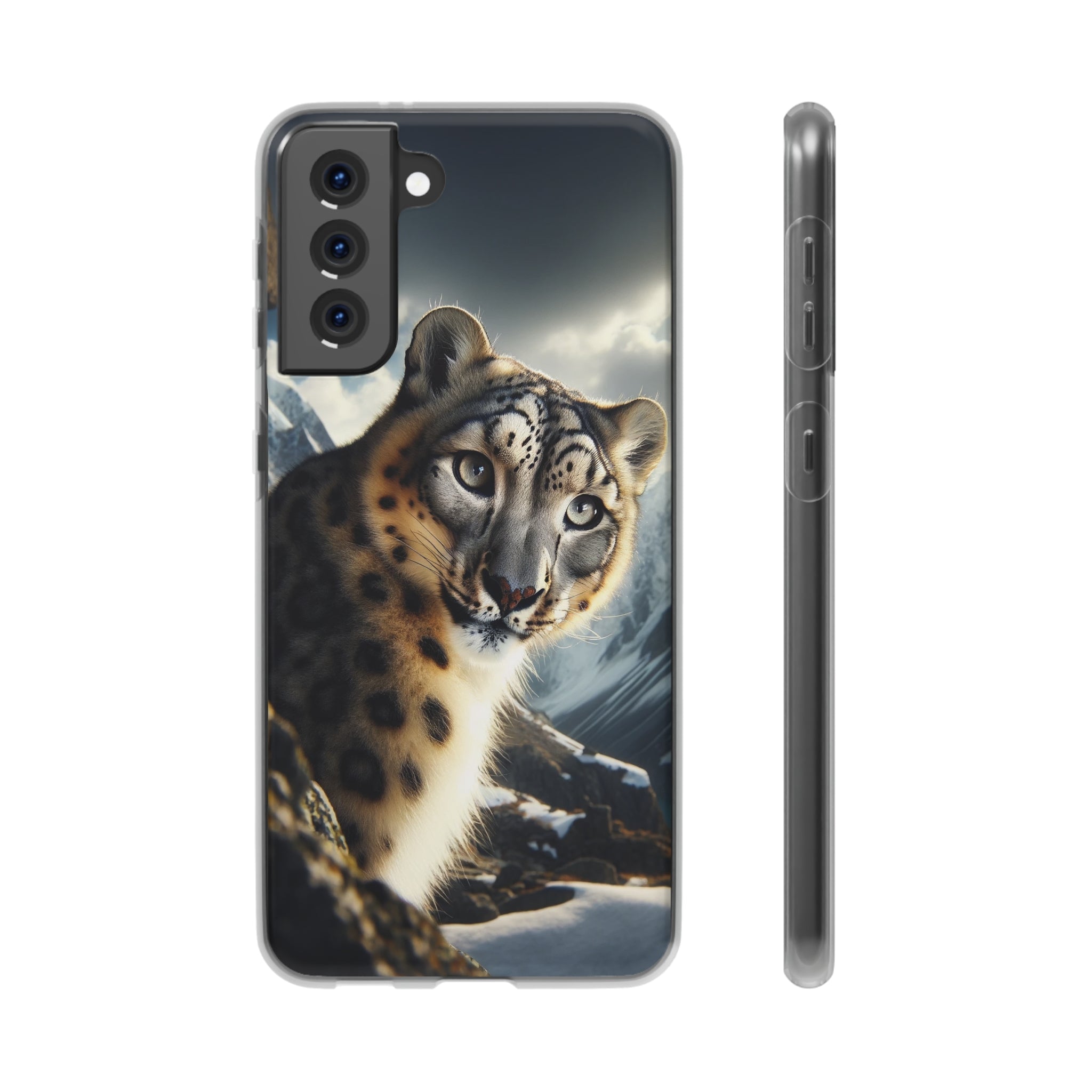 Curious Snow leopard - Flexi Case (Samsung only)