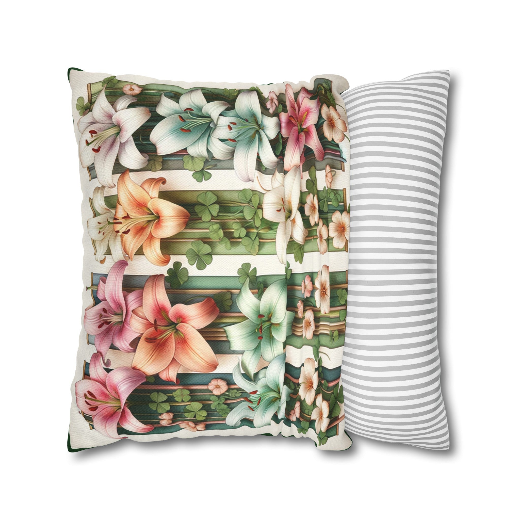 Lilies 1 - Polyester Square Pillowcase