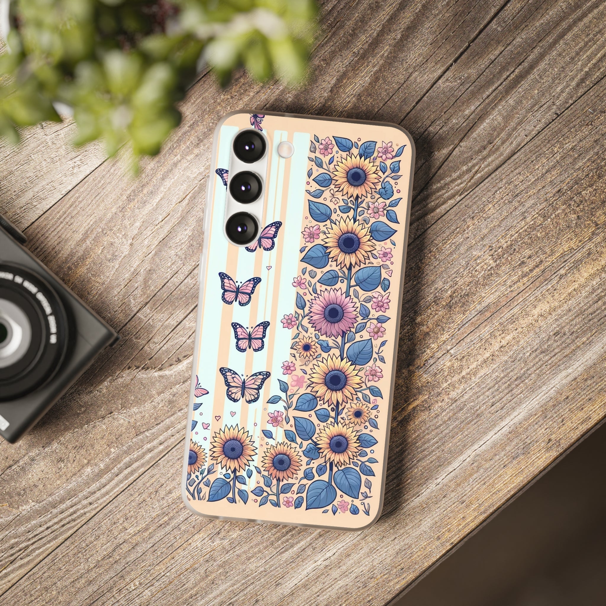 Sunflowers and butterflies - Flexi Case (Samsung only)