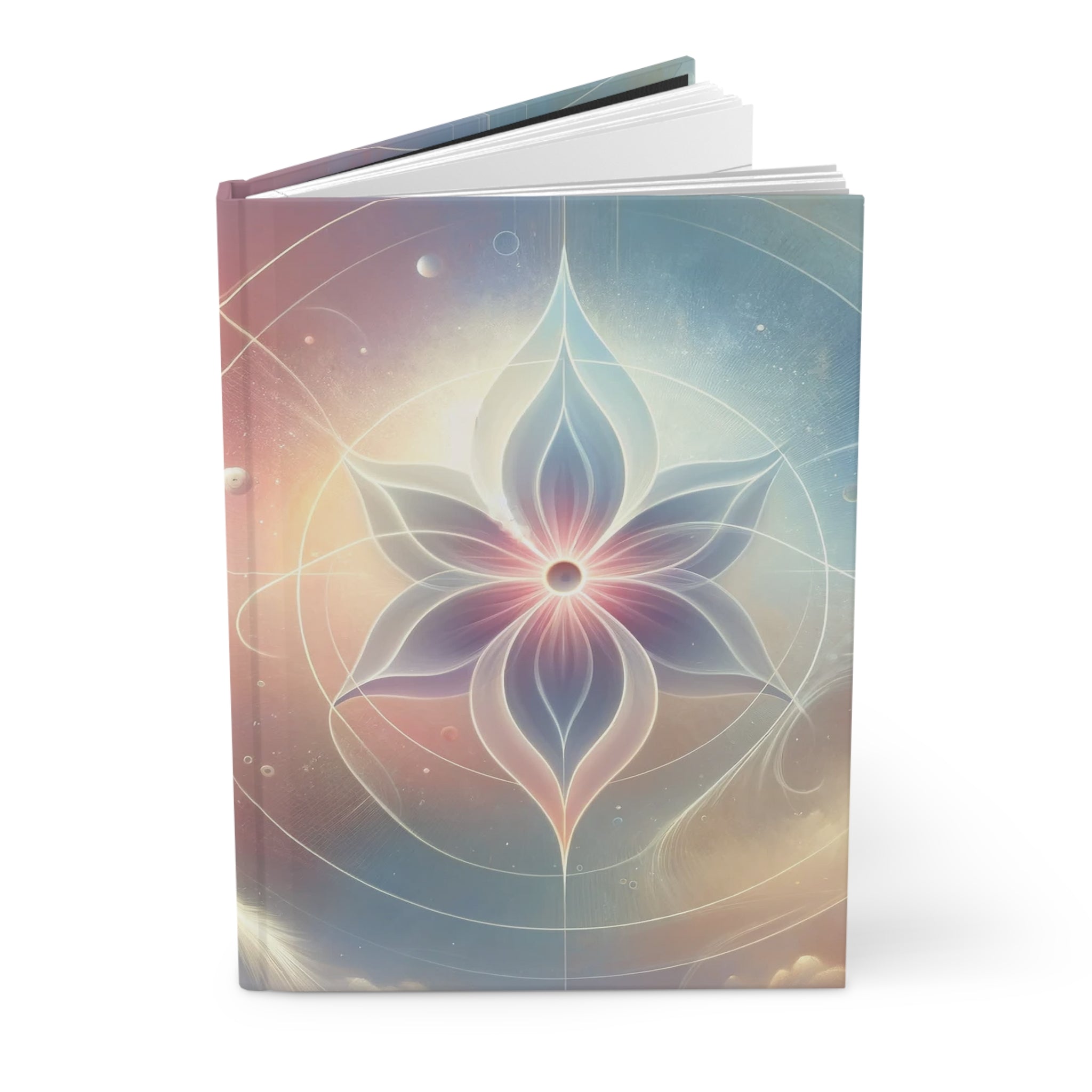 Pastel coloured star - Hardcover Notebook