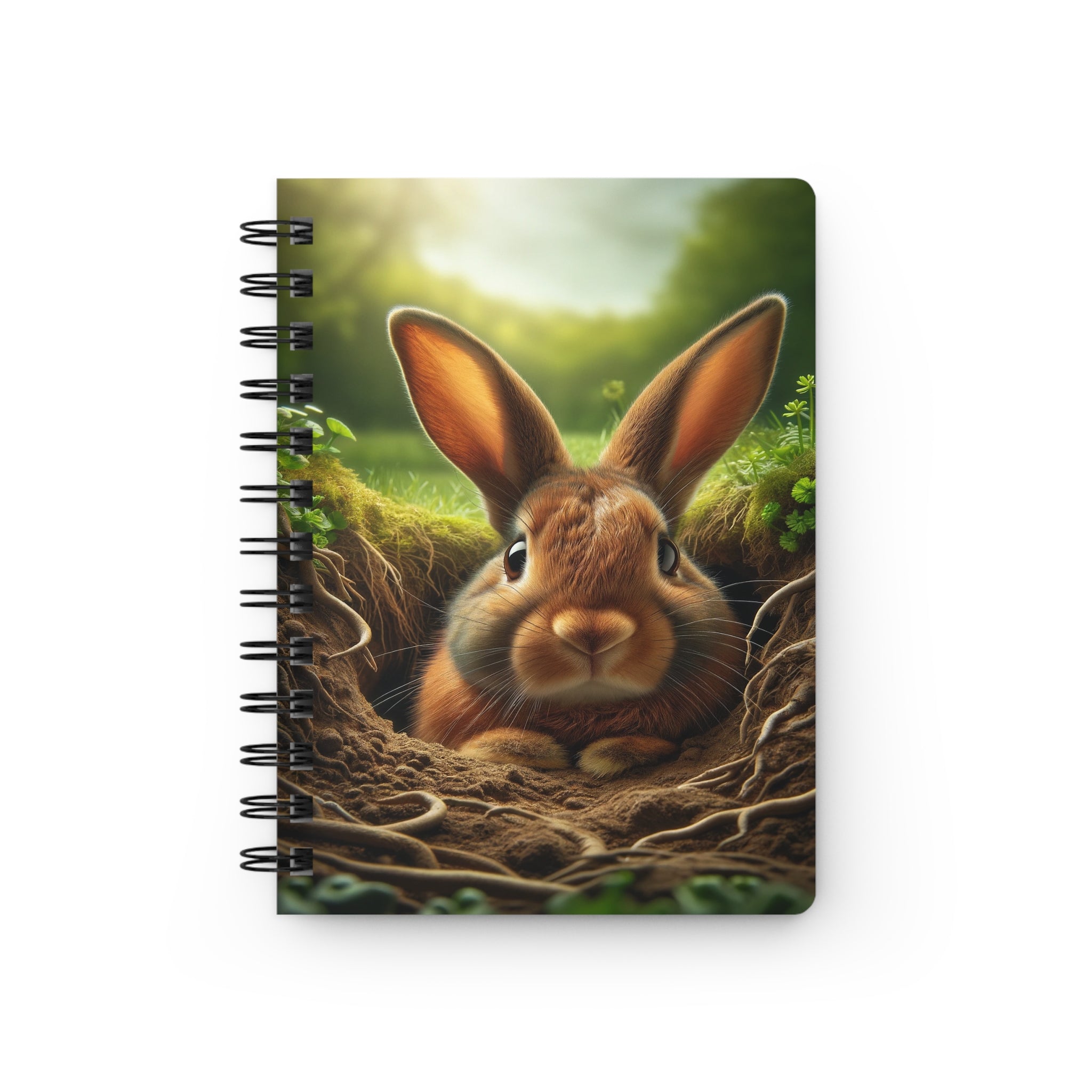 Curious Rabbit - Spiral Notebook