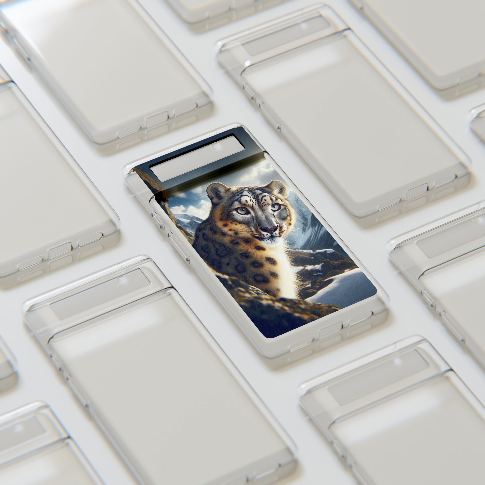 Snow Leopard - Soft Phone Case