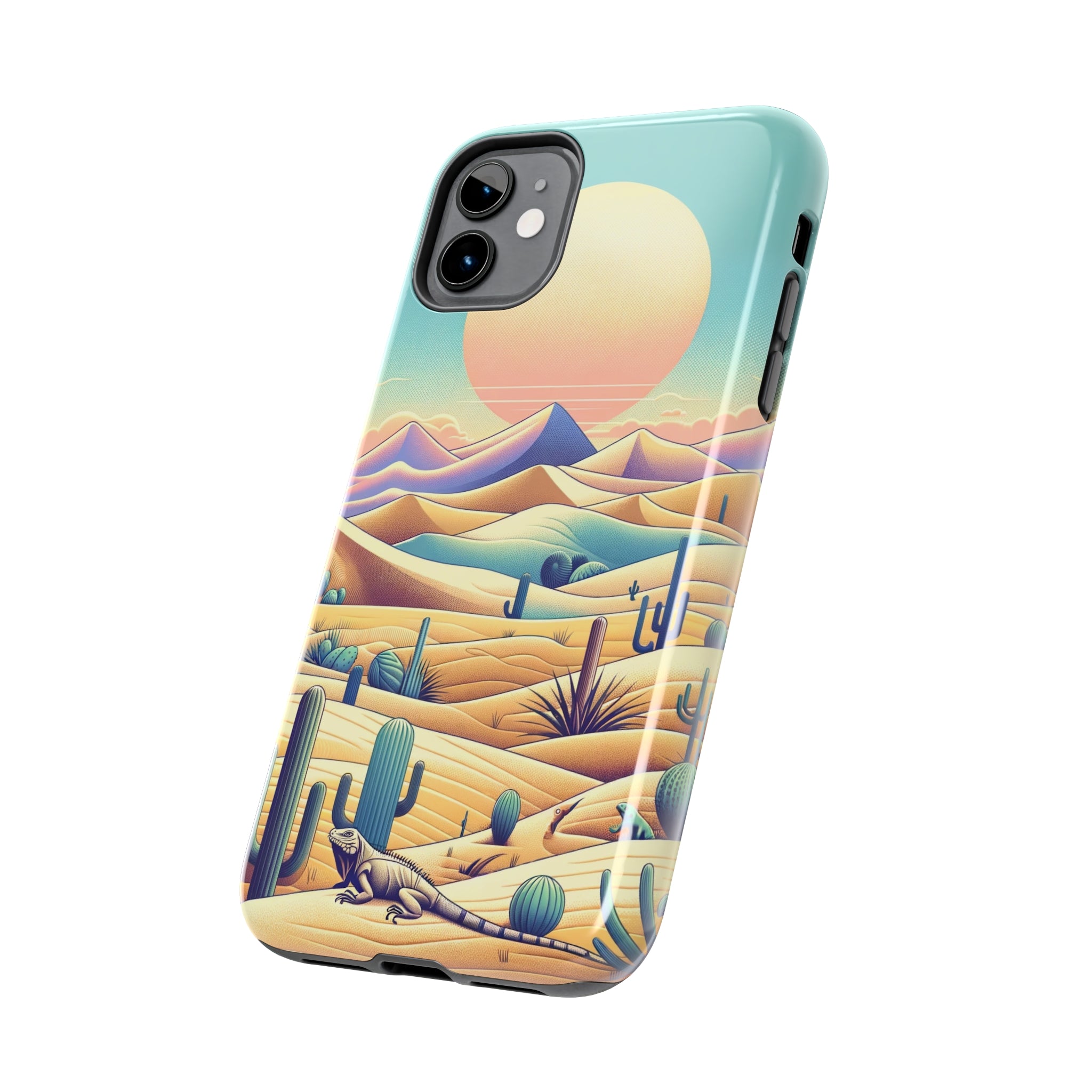 Iguana in the desert 2 - Tough Phone Case