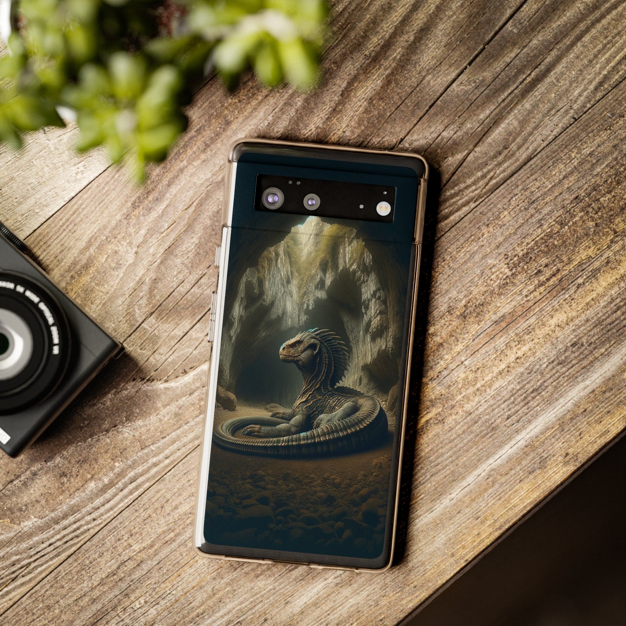 Basilisk in a cave - Soft Phone Case