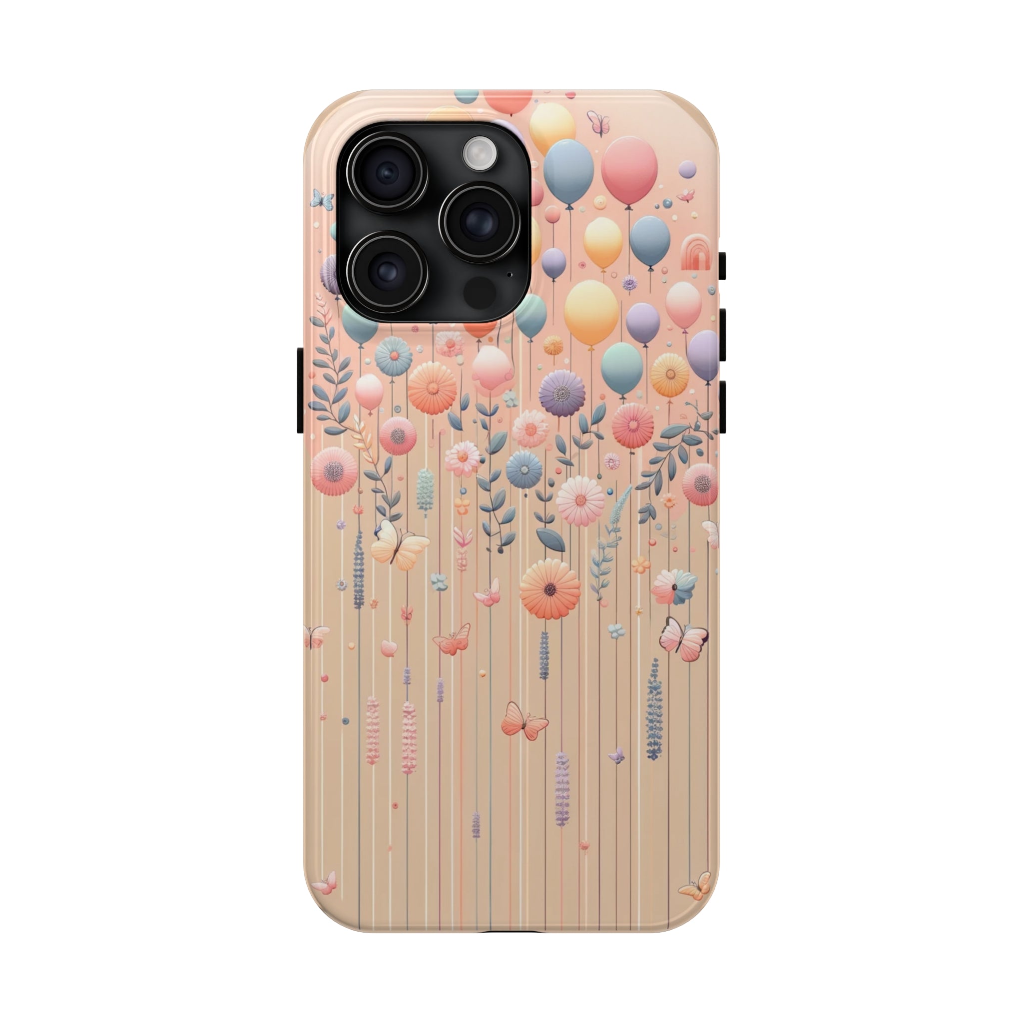 Balloons and flowers - Tough Phone Case