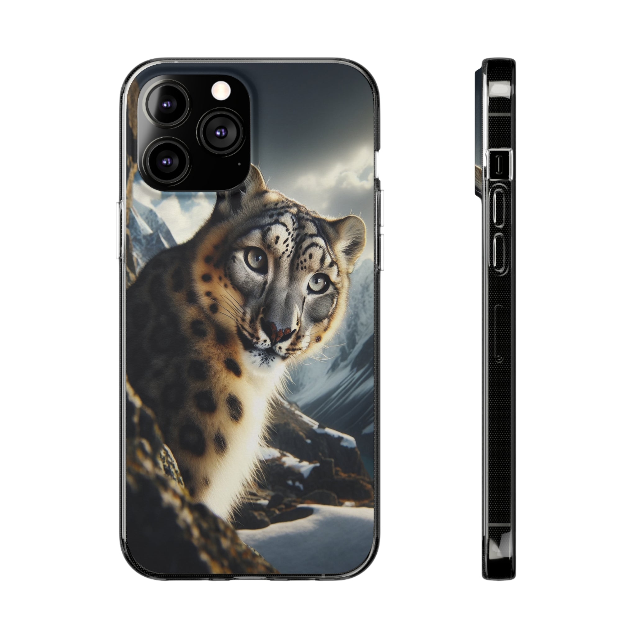 Snow Leopard - Soft Phone Case