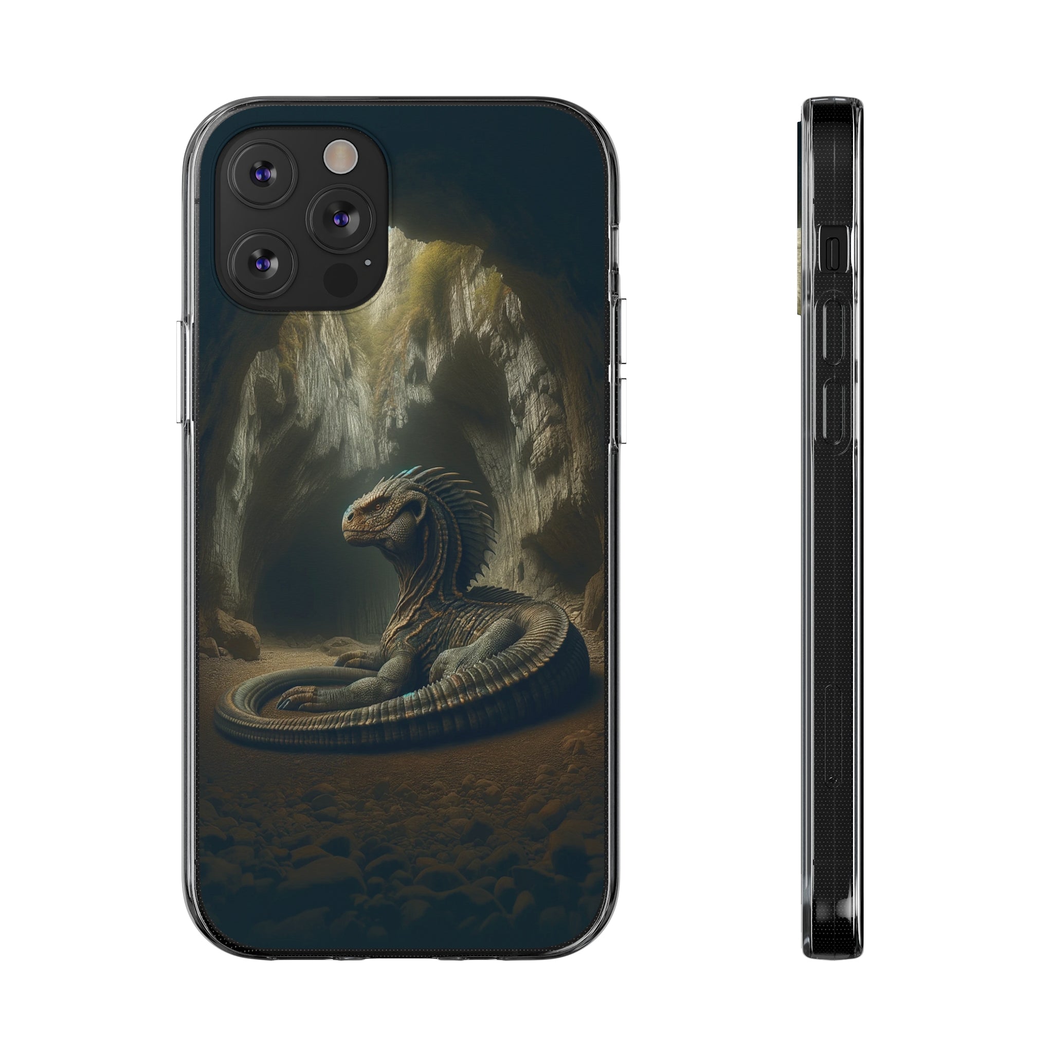 Basilisk in a cave - Soft Phone Case