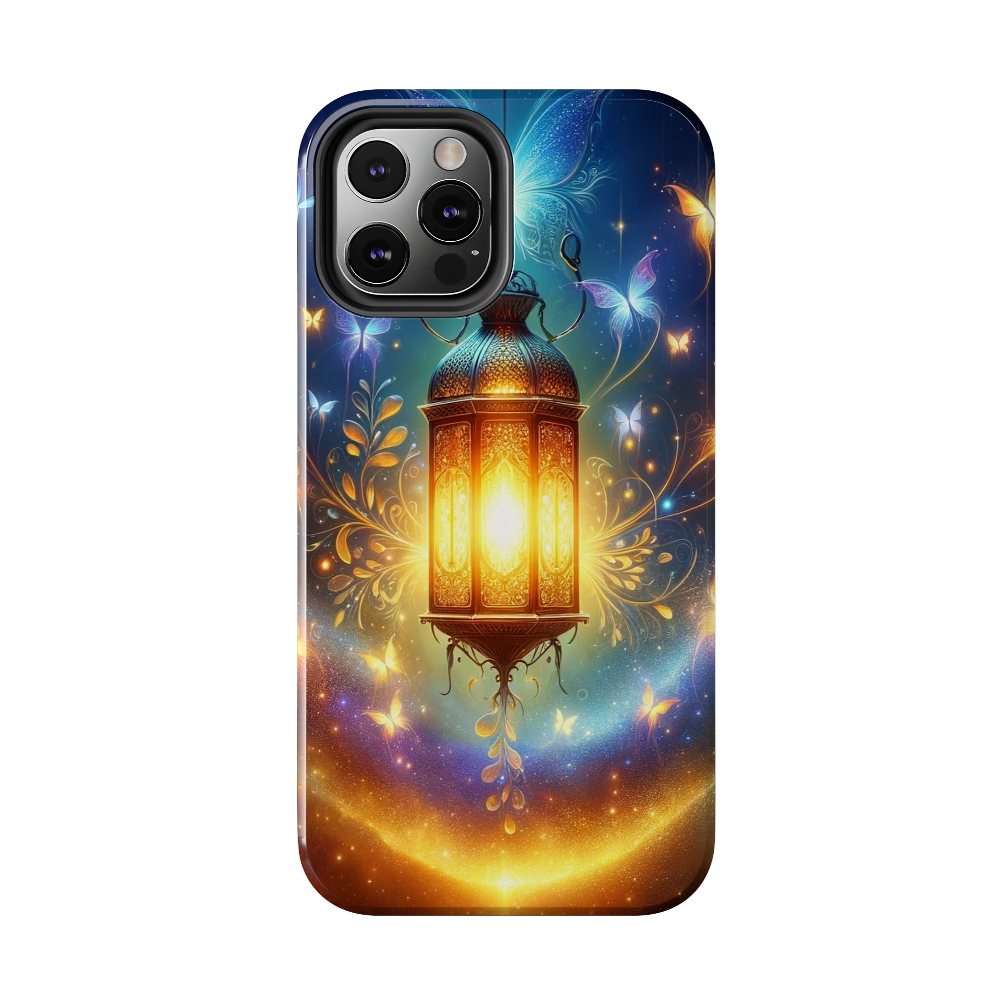 Butterflies around a lamp - Tough Phone Case