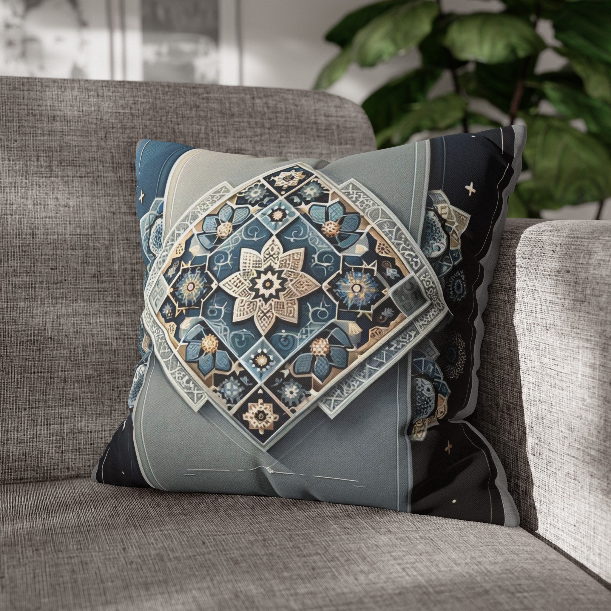 Islamic Art 7 - Polyester Square Pillowcase