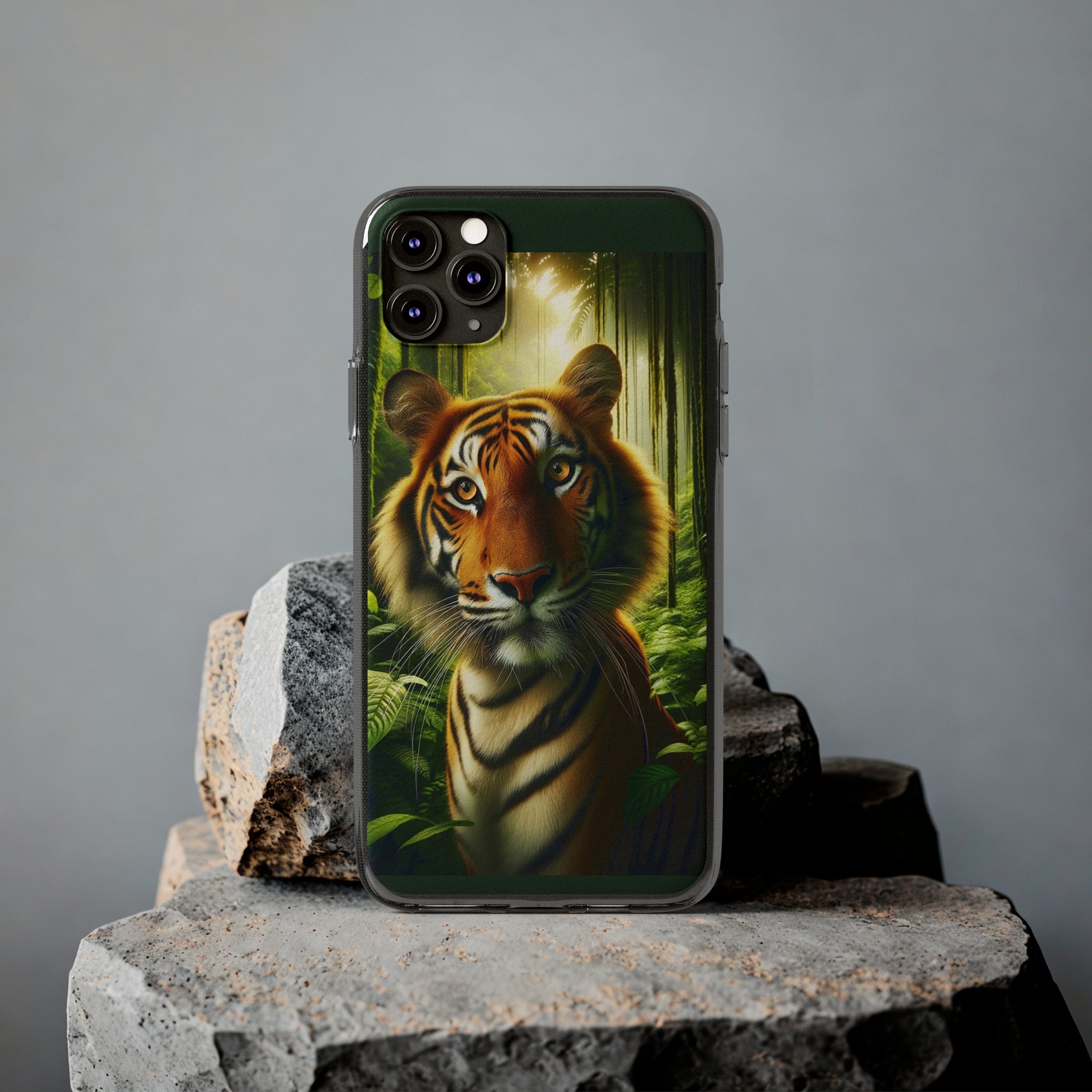 Curious Tiger - Soft Phone Cases