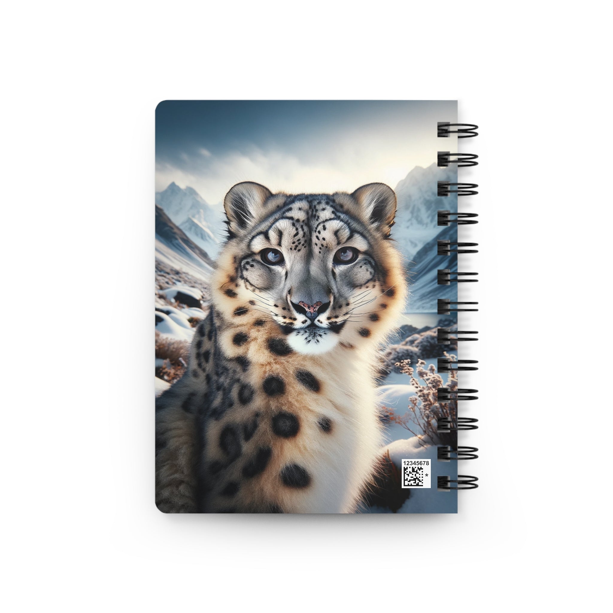 A curious Snow Leopard - Spiral Notebook