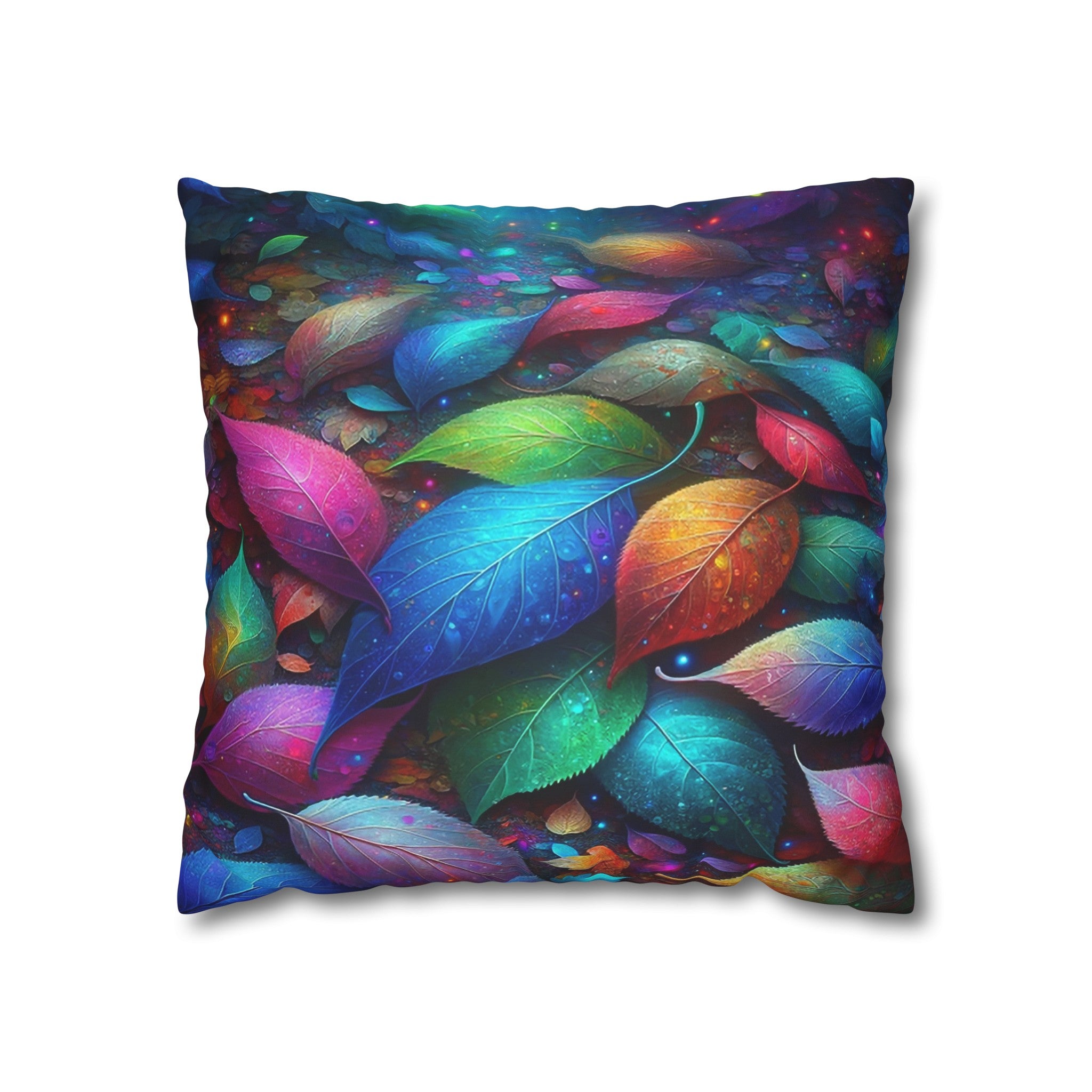 Magical leaves (3) - Suede Square Pillowcase