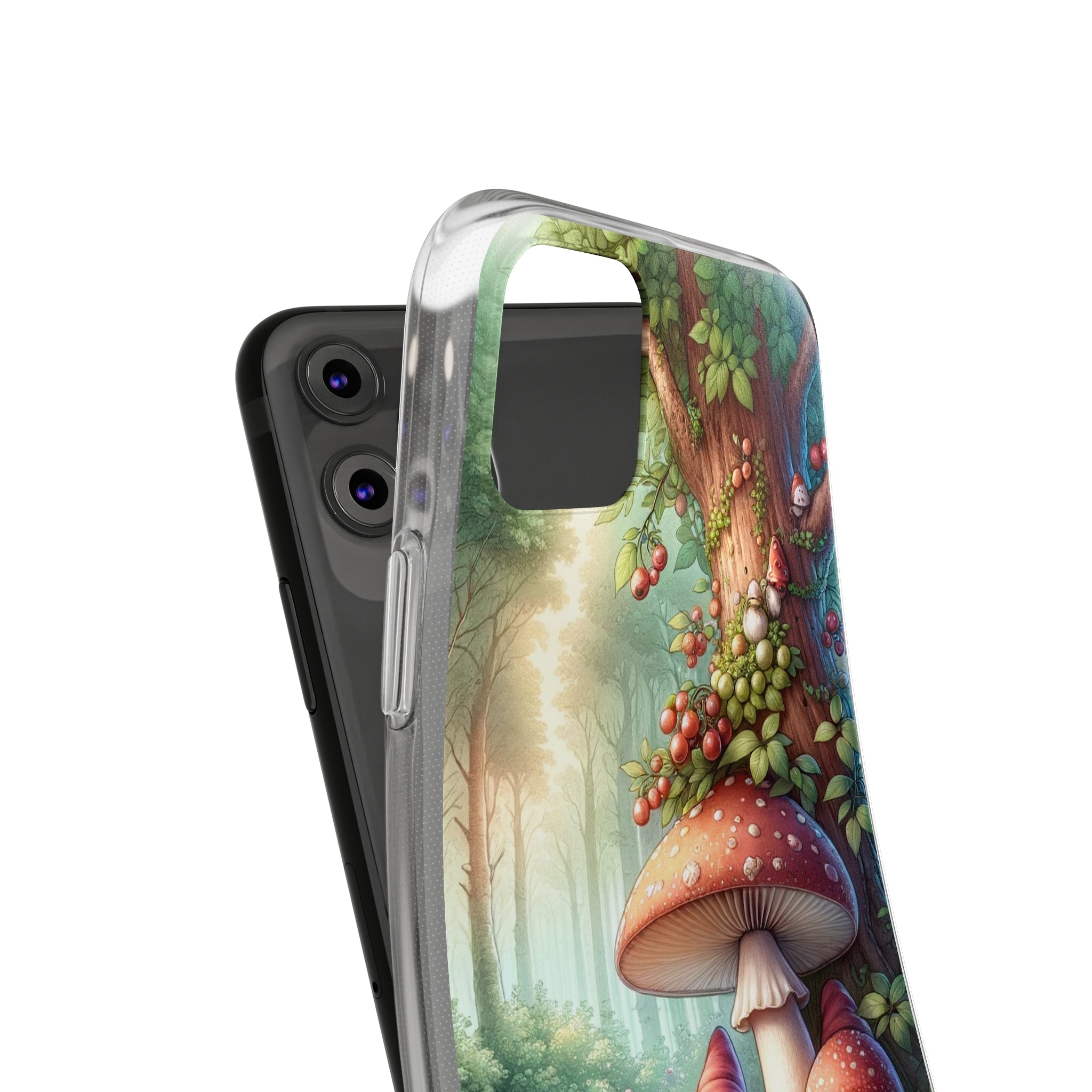 Gnomes and mushrooms - Soft Phone Case