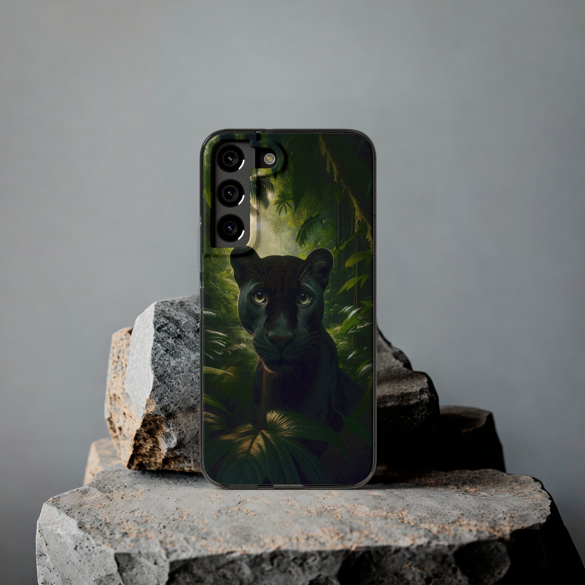 Curious Panther - Soft Phone Case