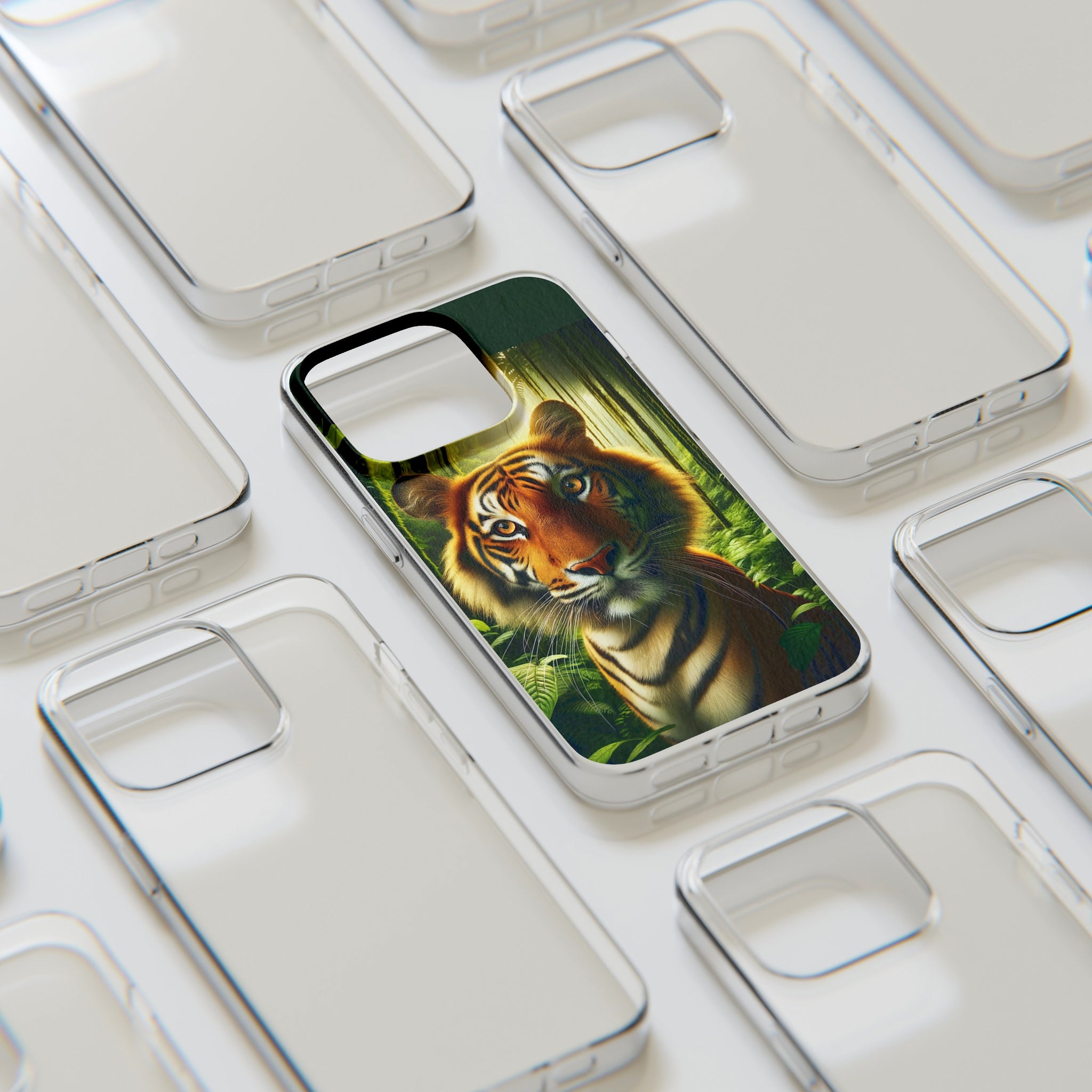 Curious Tiger - Soft Phone Cases