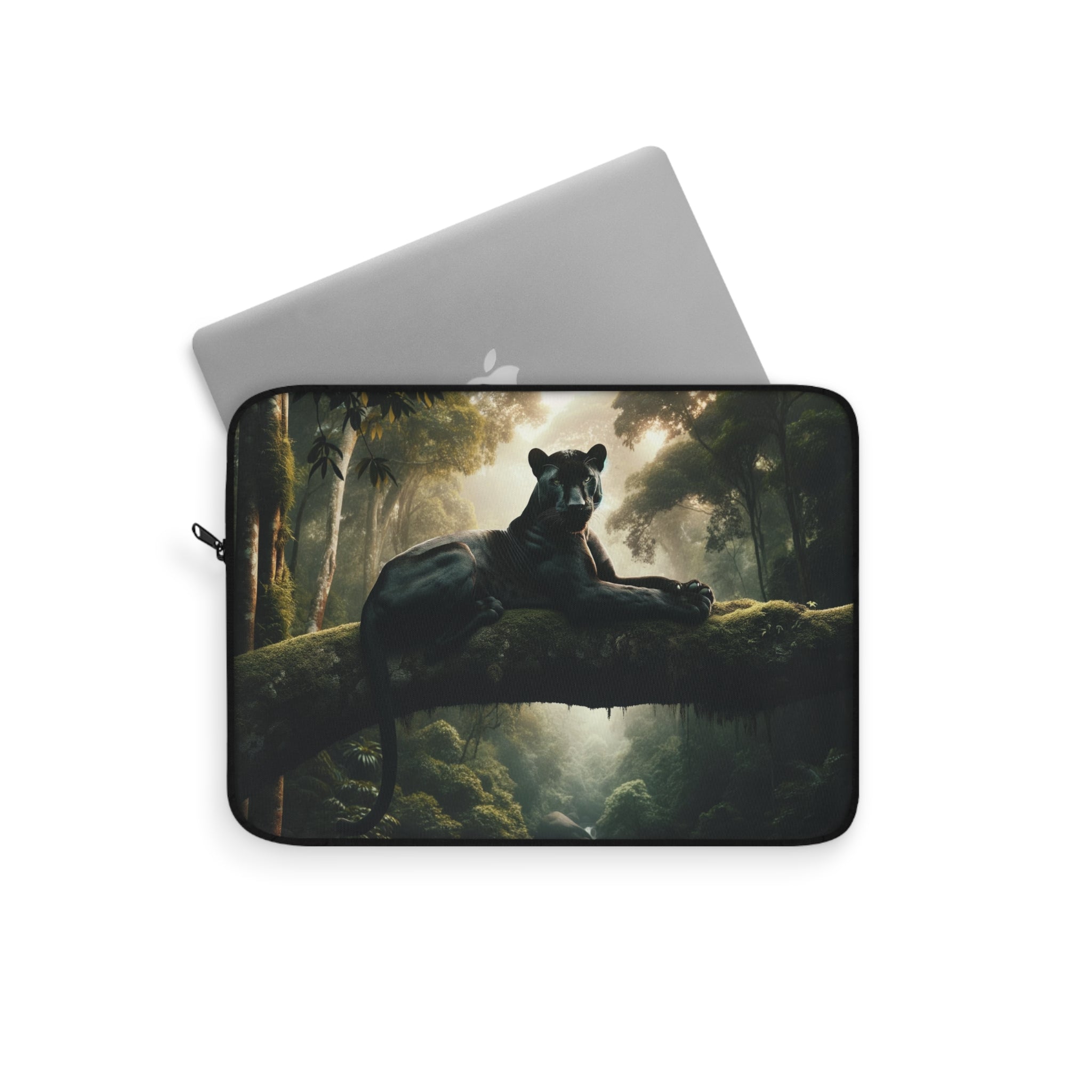 A panther resting on a tree branch - Laptop Sleeve