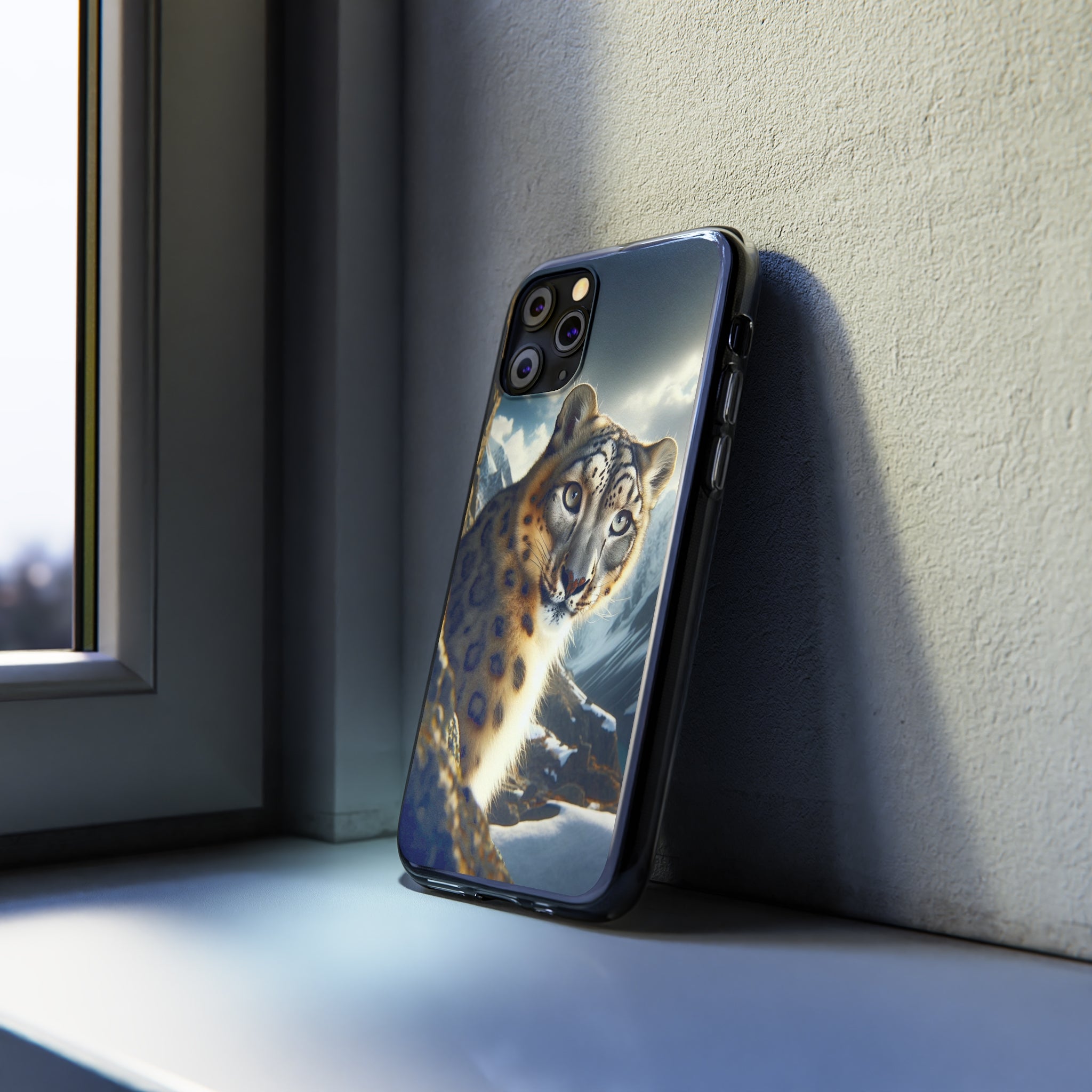 Snow Leopard - Soft Phone Case