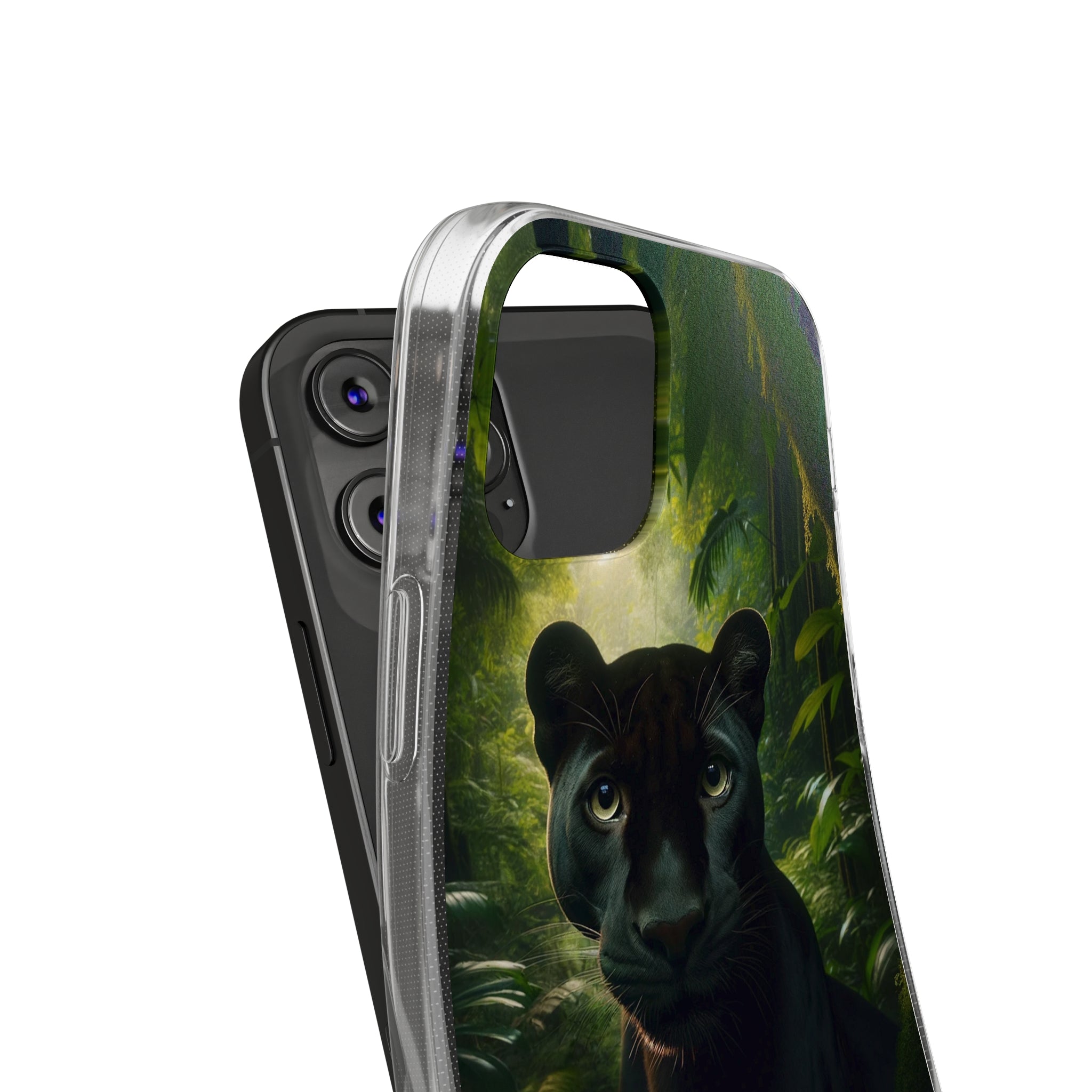 Curious Panther - Soft Phone Case