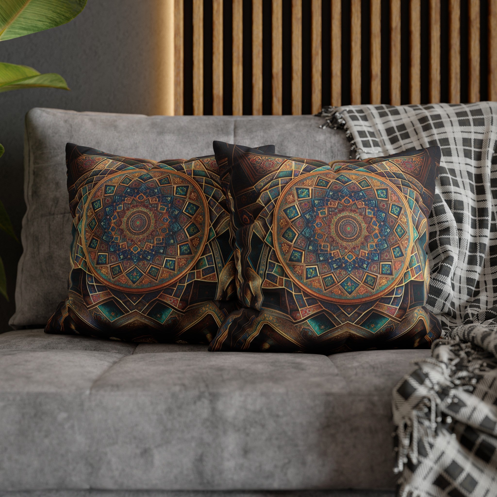 Persian Art 5 - Polyester Square Pillowcase