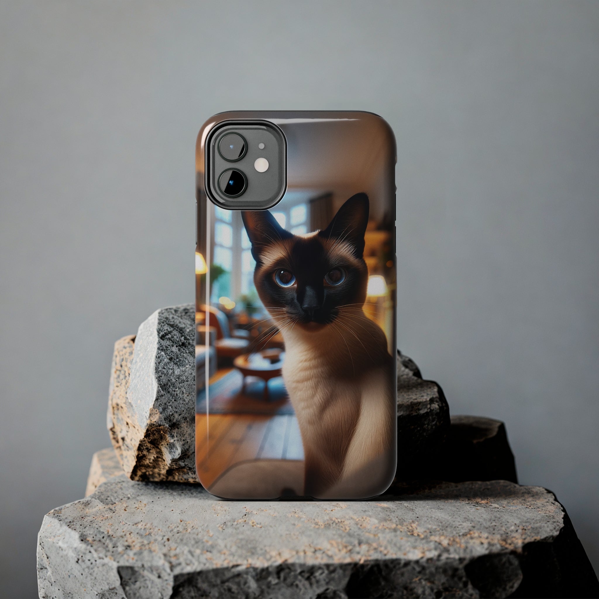 Curious cat - Tough Phone Case