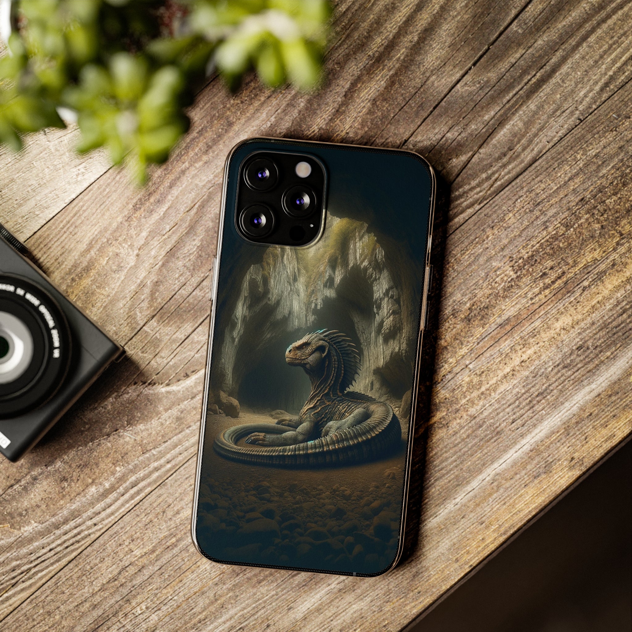 Basilisk in a cave - Soft Phone Case