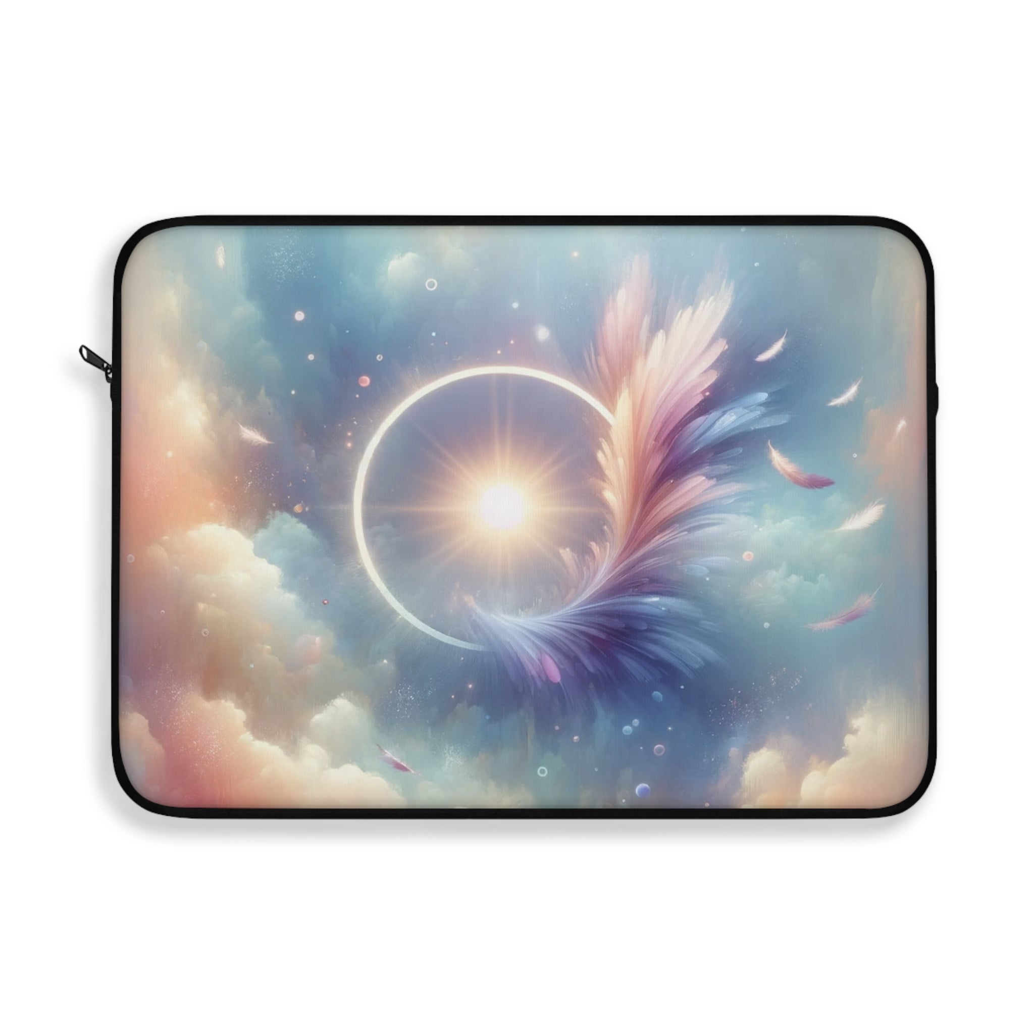 Circle and feather - Laptop Sleeve