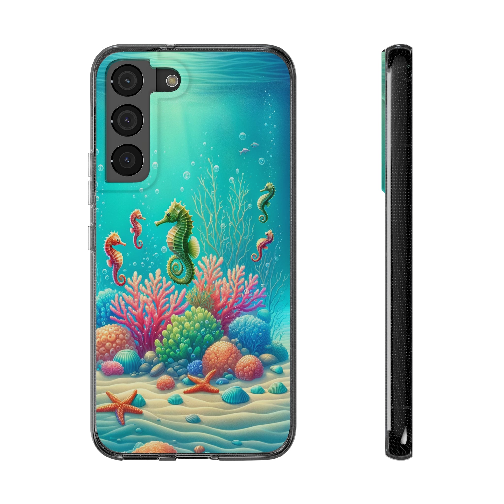 Seahorses - Soft Phone Case