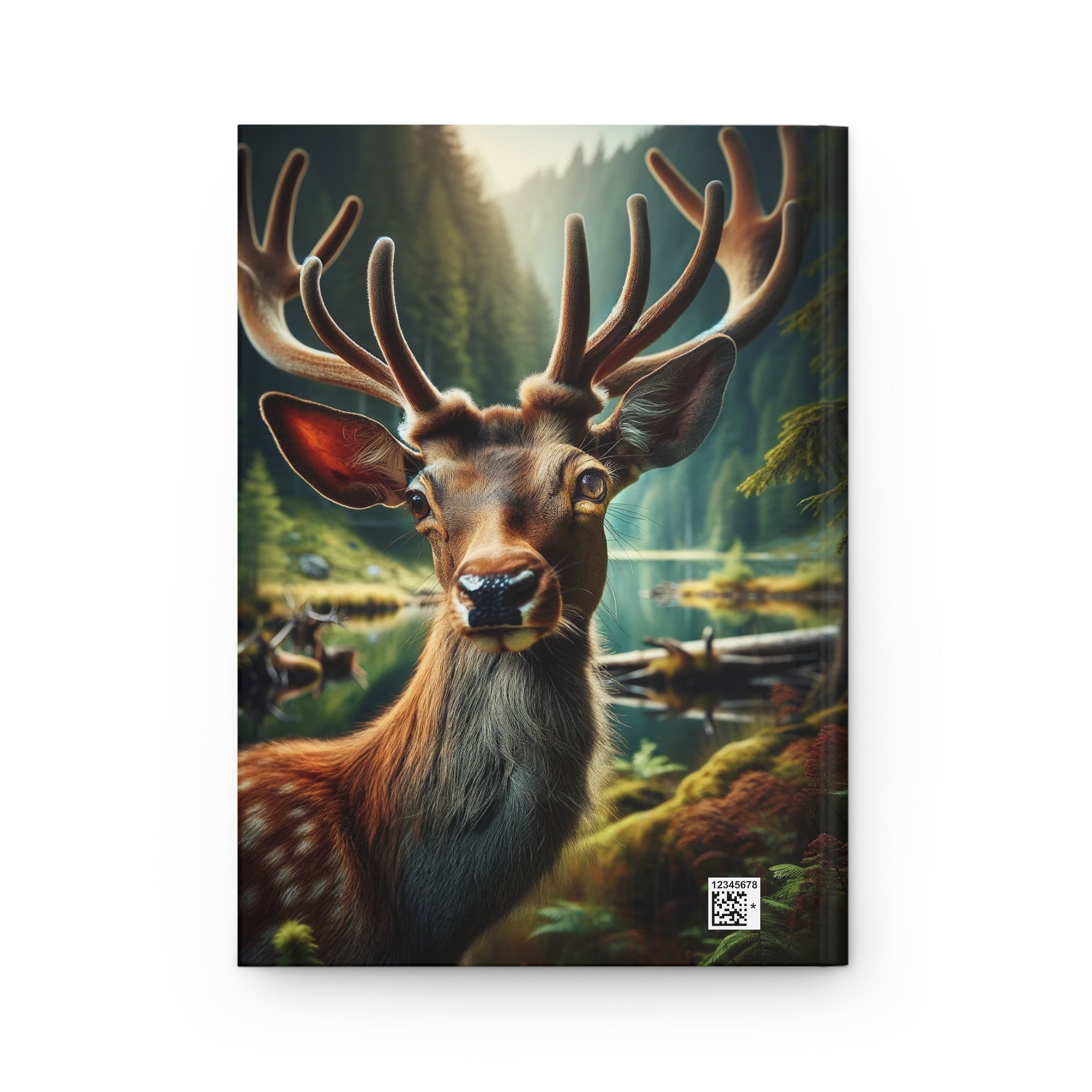 A curious deer - Hardcover Notebook