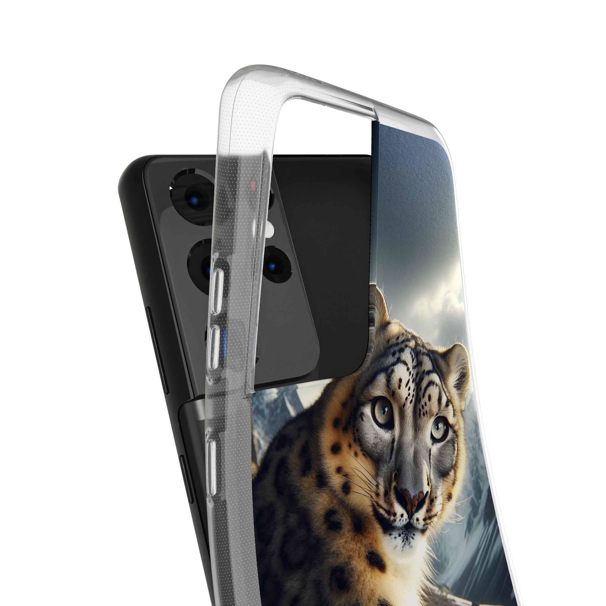 Snow Leopard - Soft Phone Case