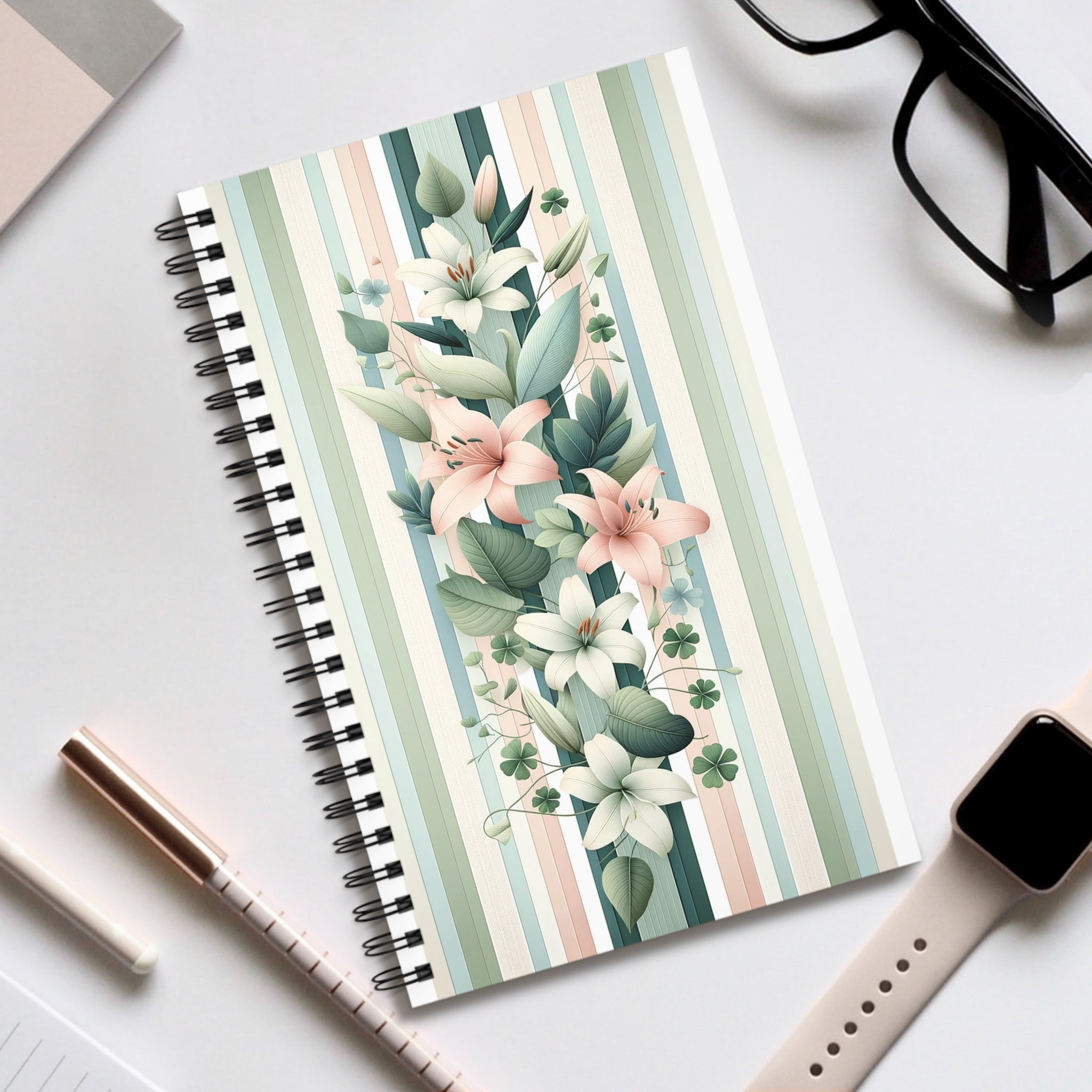 Lillies Pastel 2- Spiral Journal (EU)