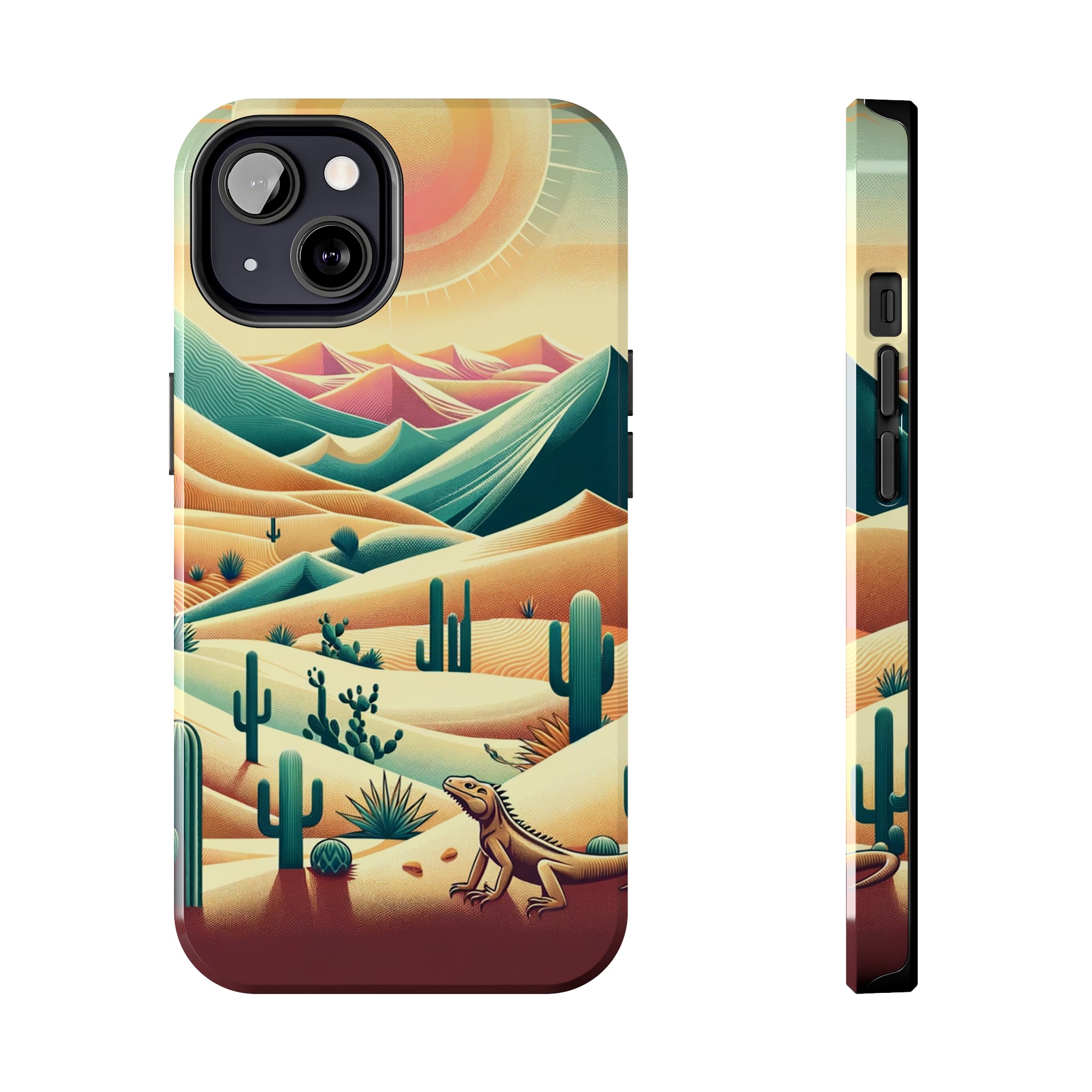 Iguana in the desert - Tough Phone Case