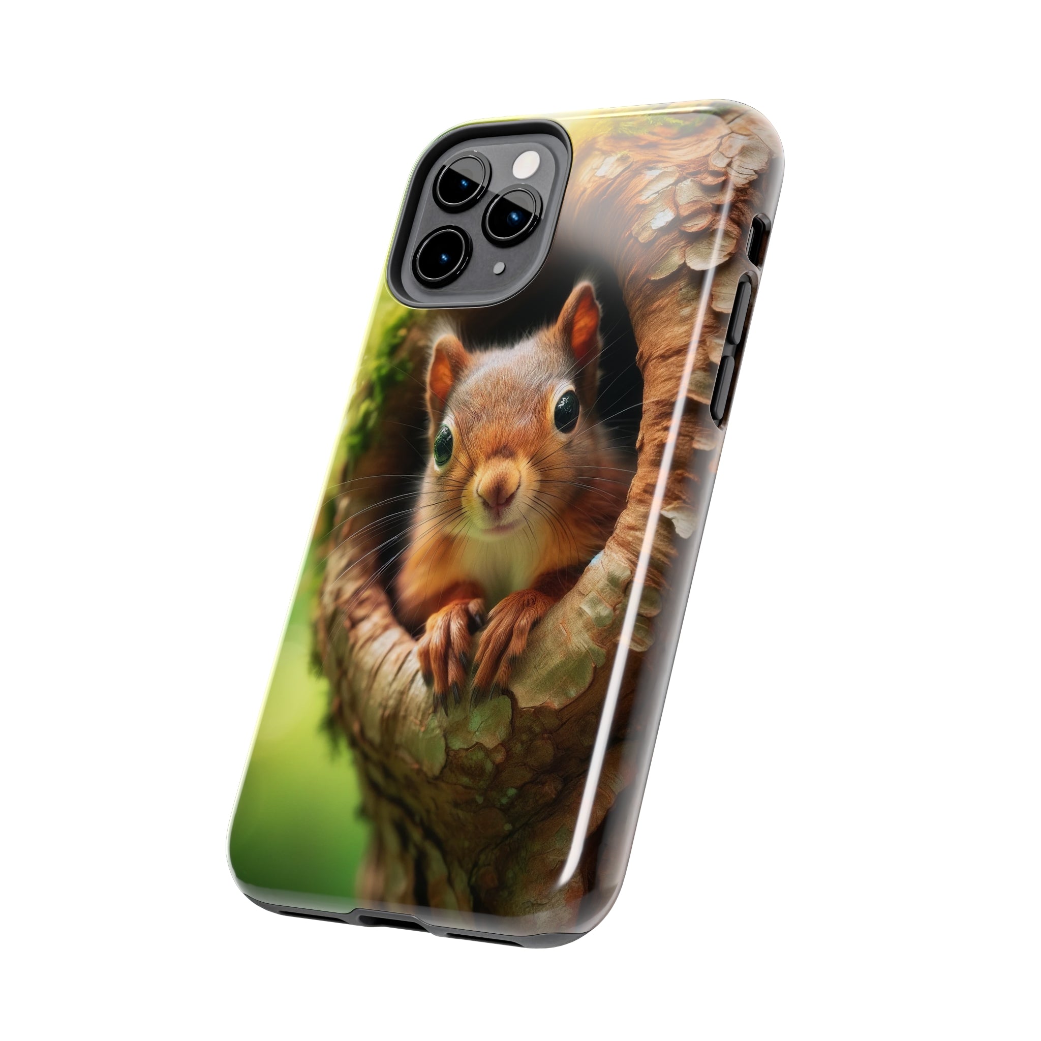 Squirrel in a tree - Tough Phone Case