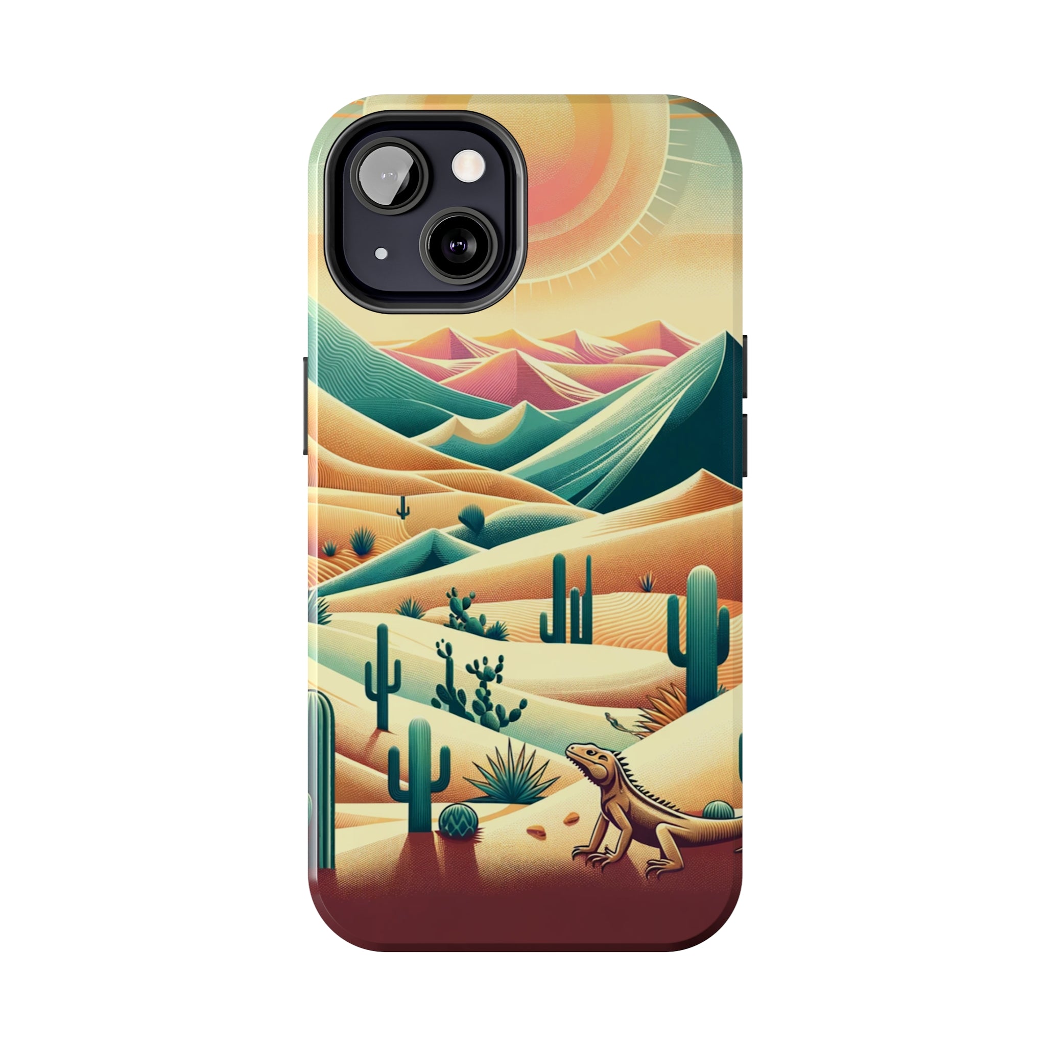 Iguana in the desert - Tough Phone Case