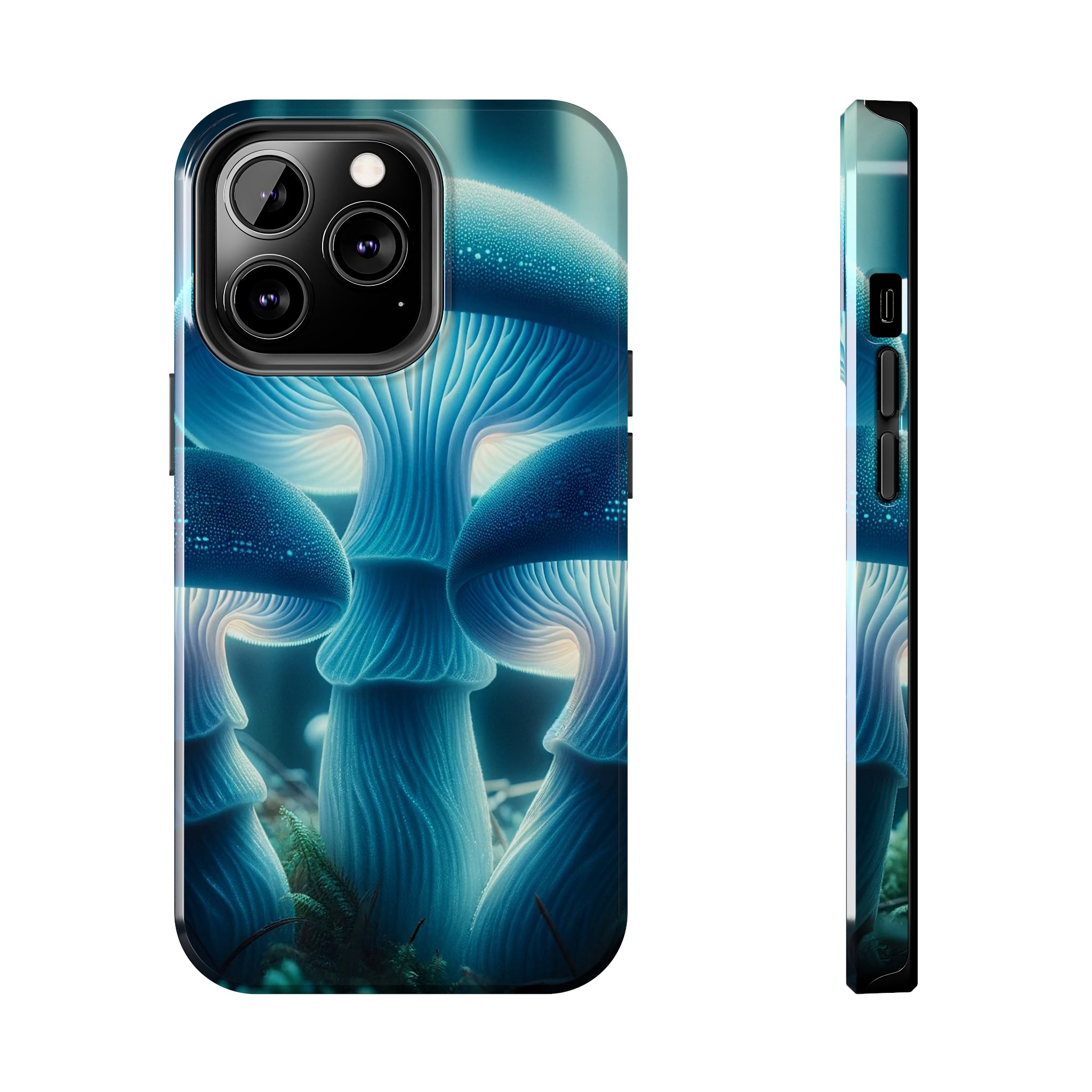 Blue Mushrooms - Tough Phone Case