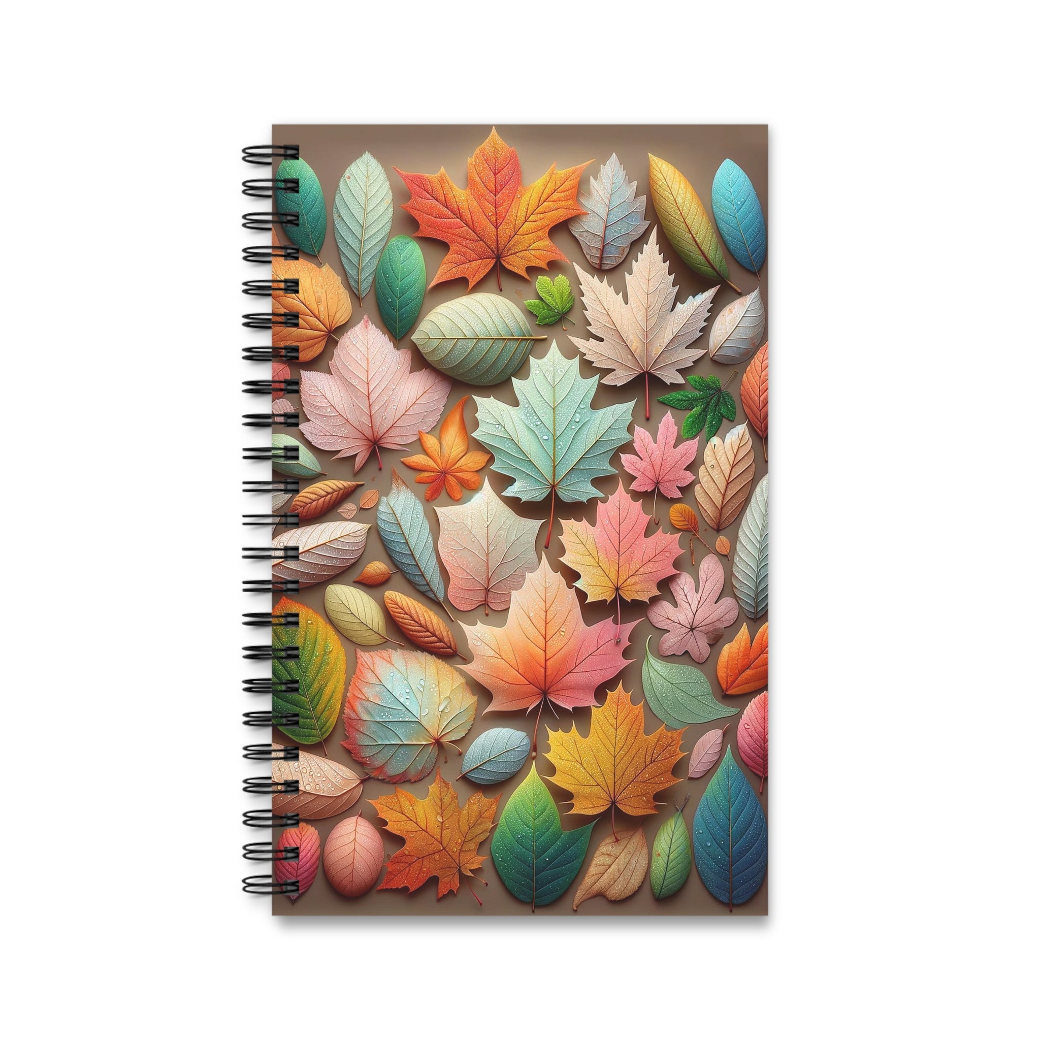 Pastel coloured leaves 2 - Spiral Journal (EU)